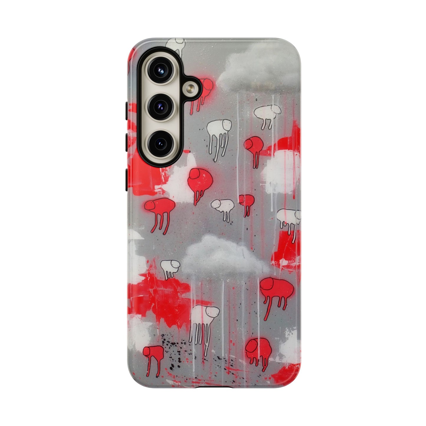 RAINING COWS "Red Falls Night" Phone Case