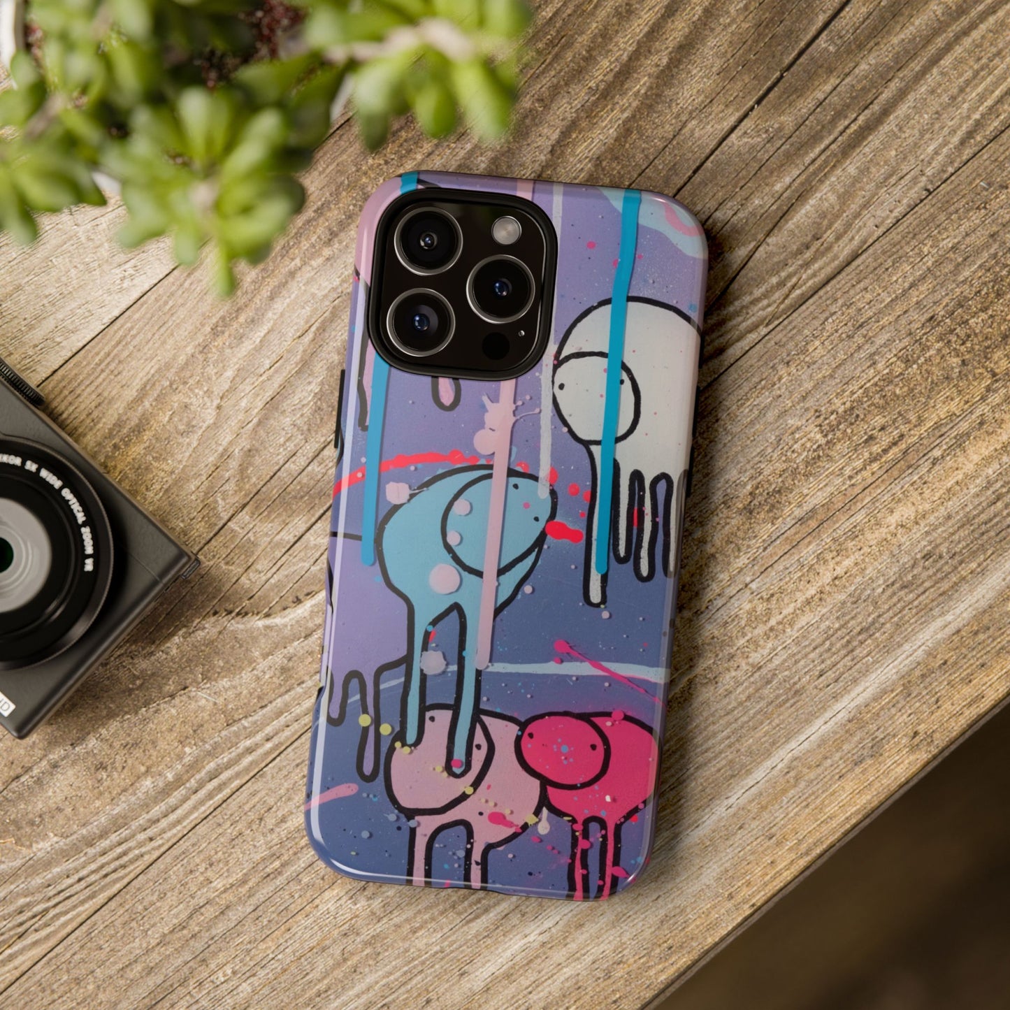 RAINING COWS "Purple Alley Streets" Phone Case