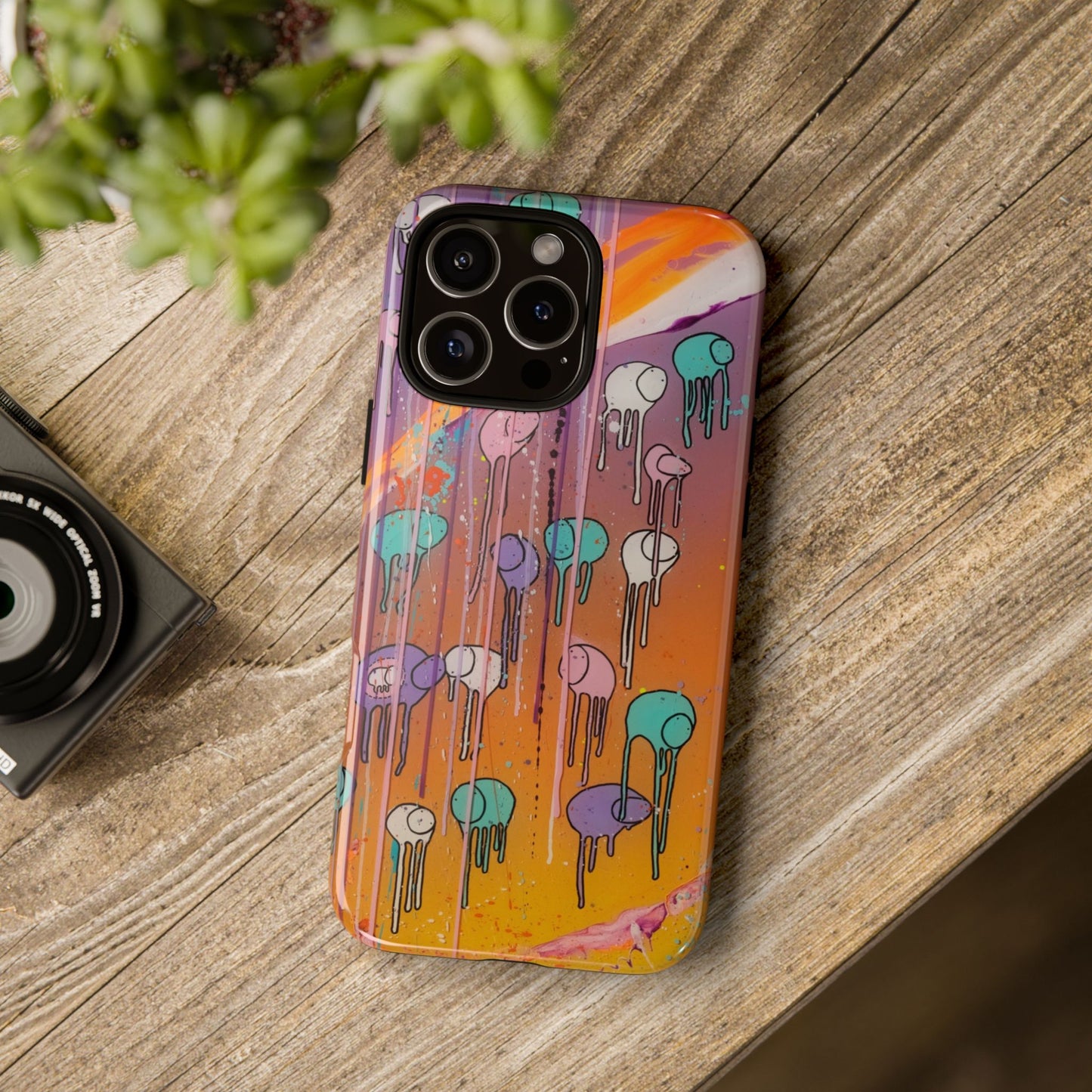RAINING COWS "Purple Sunset with a Yellow Twist" Phone Case