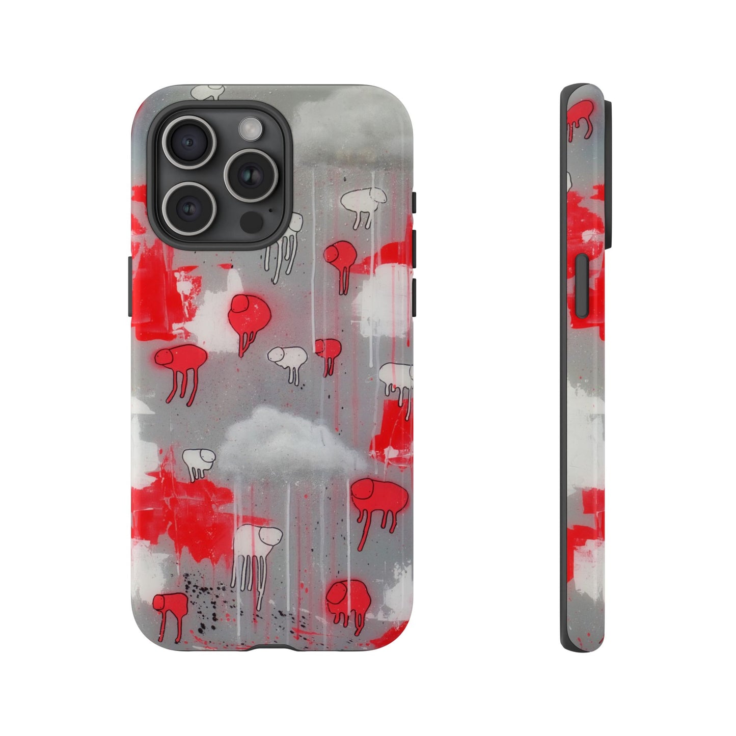 RAINING COWS "Red Falls Night" Phone Case