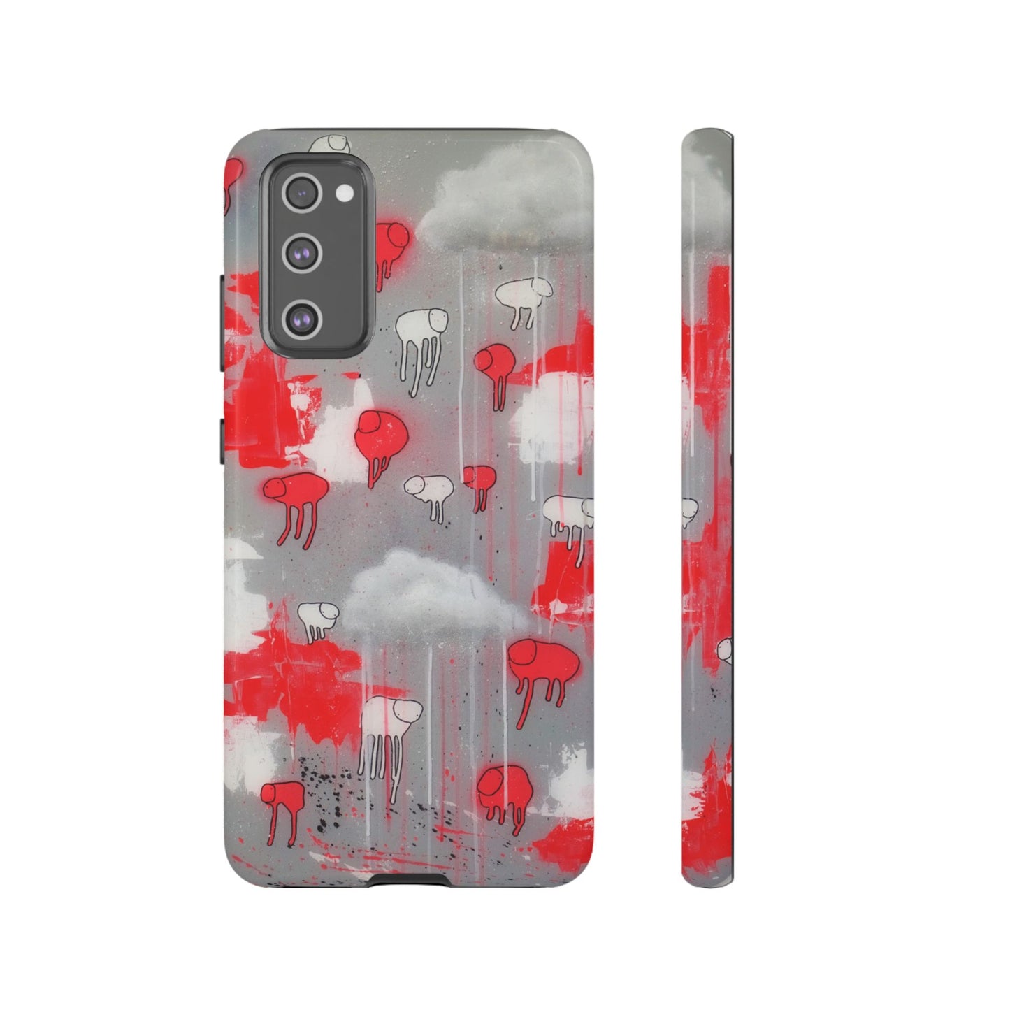RAINING COWS "Red Falls Night" Phone Case