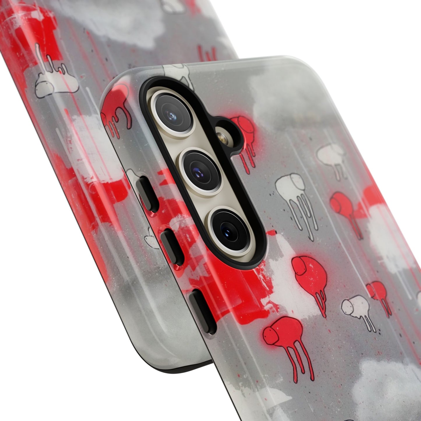 RAINING COWS "Red Falls Night" Phone Case