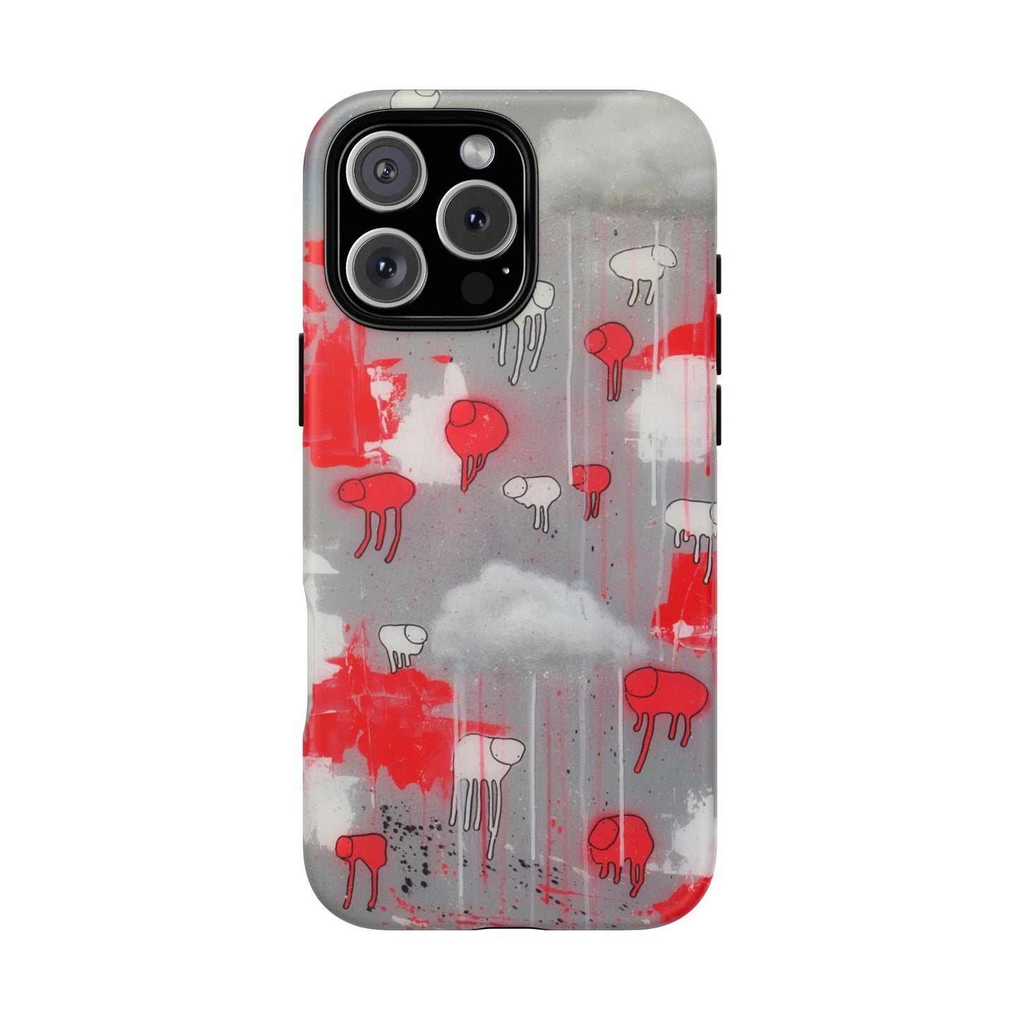 RAINING COWS "Red Falls Night" Phone Case
