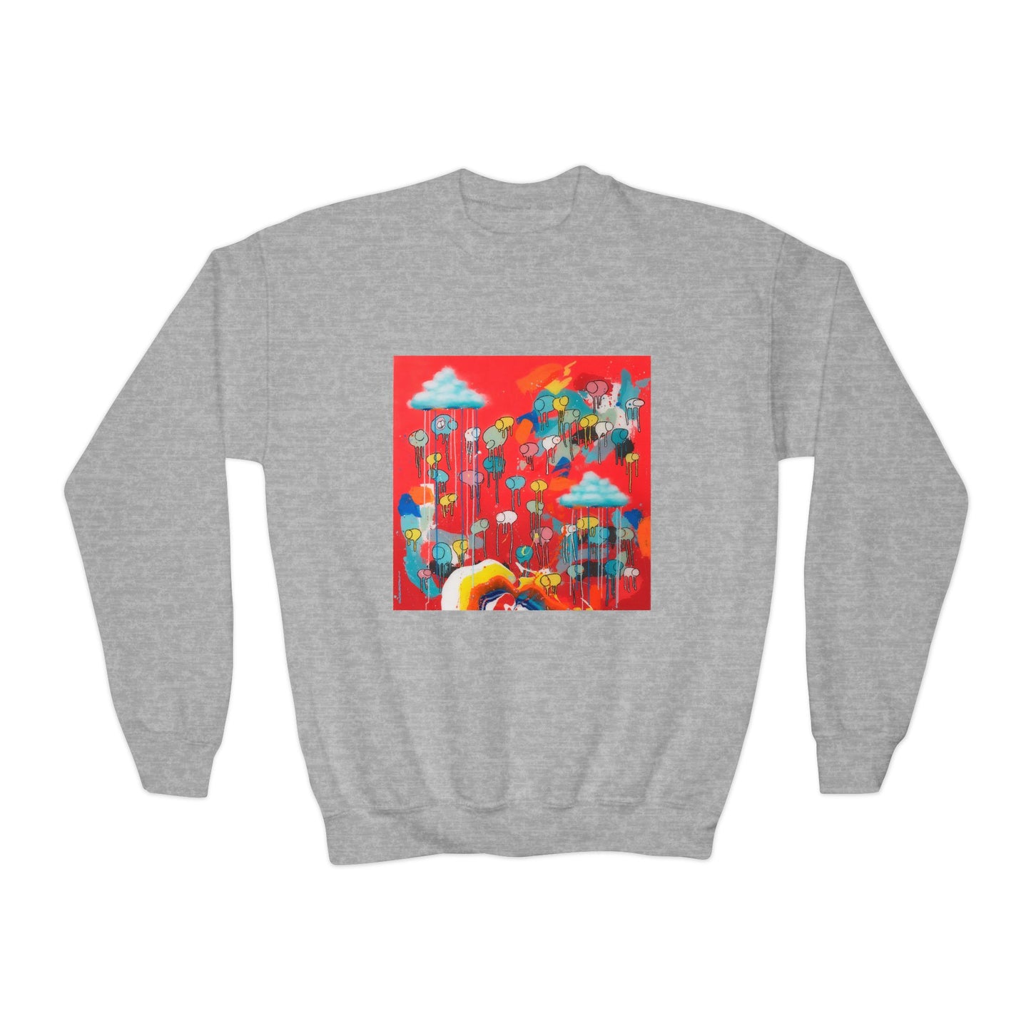 RAINING COWS "Rainbow After the Storm" Kids Sweatshirt