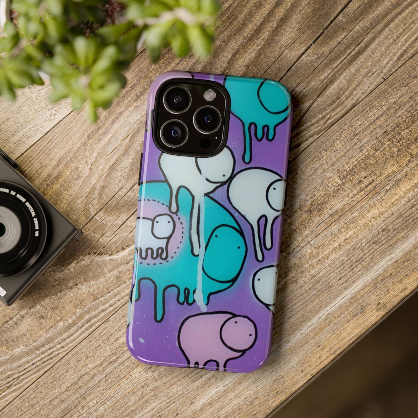 RAINING COWS "Yellow Interference" Phone Case
