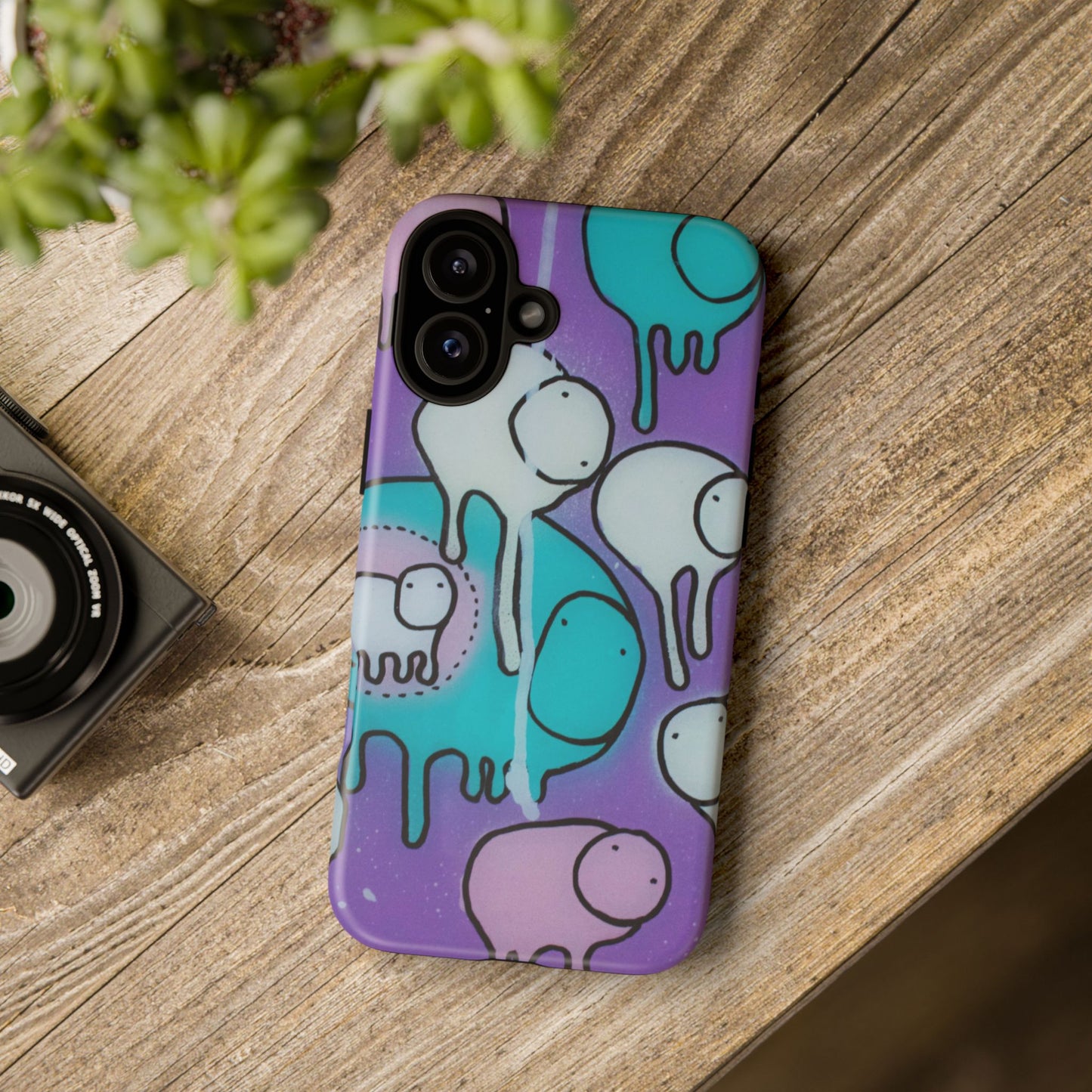 RAINING COWS "Yellow Interference" Phone Case
