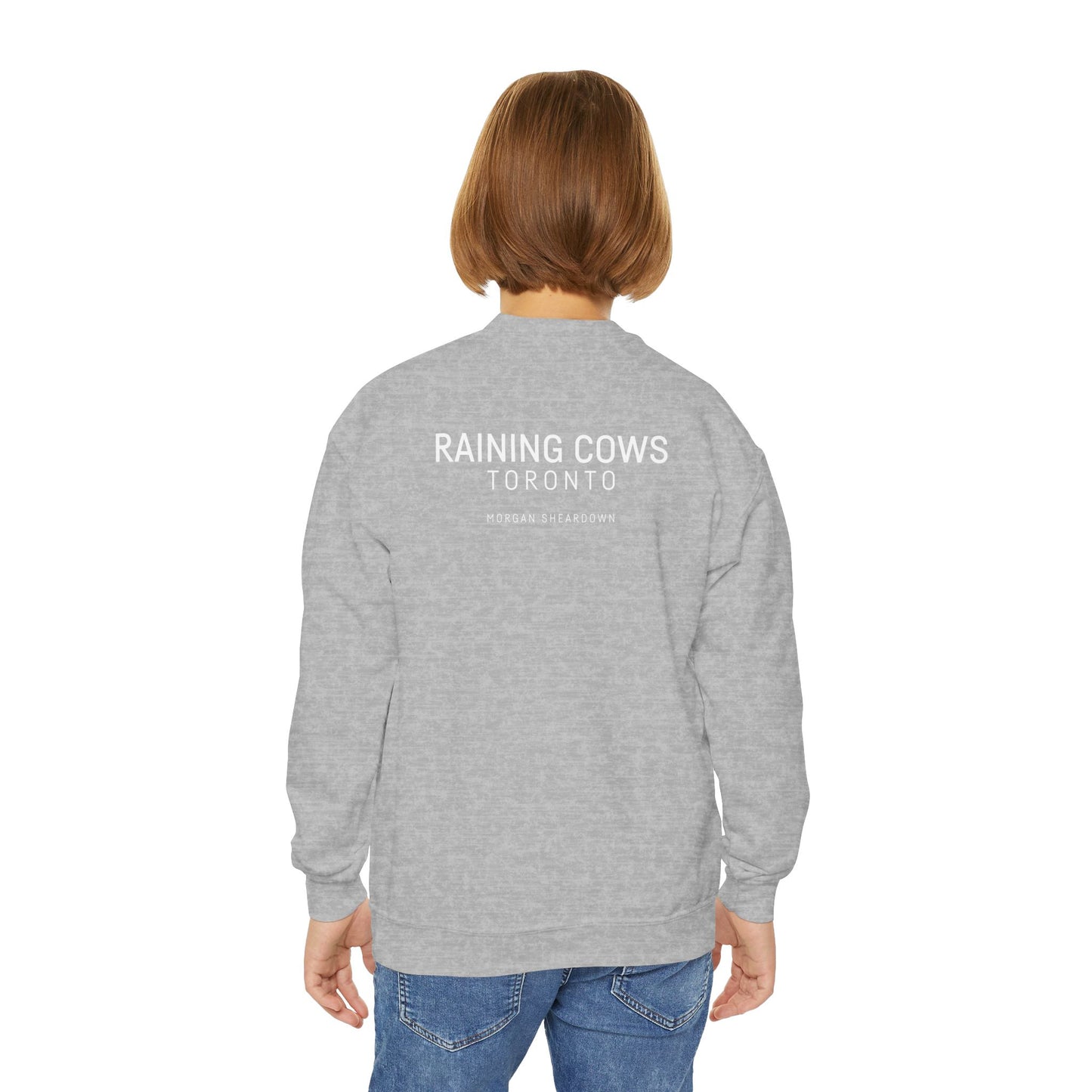 RAINING COWS "Lime Sunrise" Kids Sweatshirt