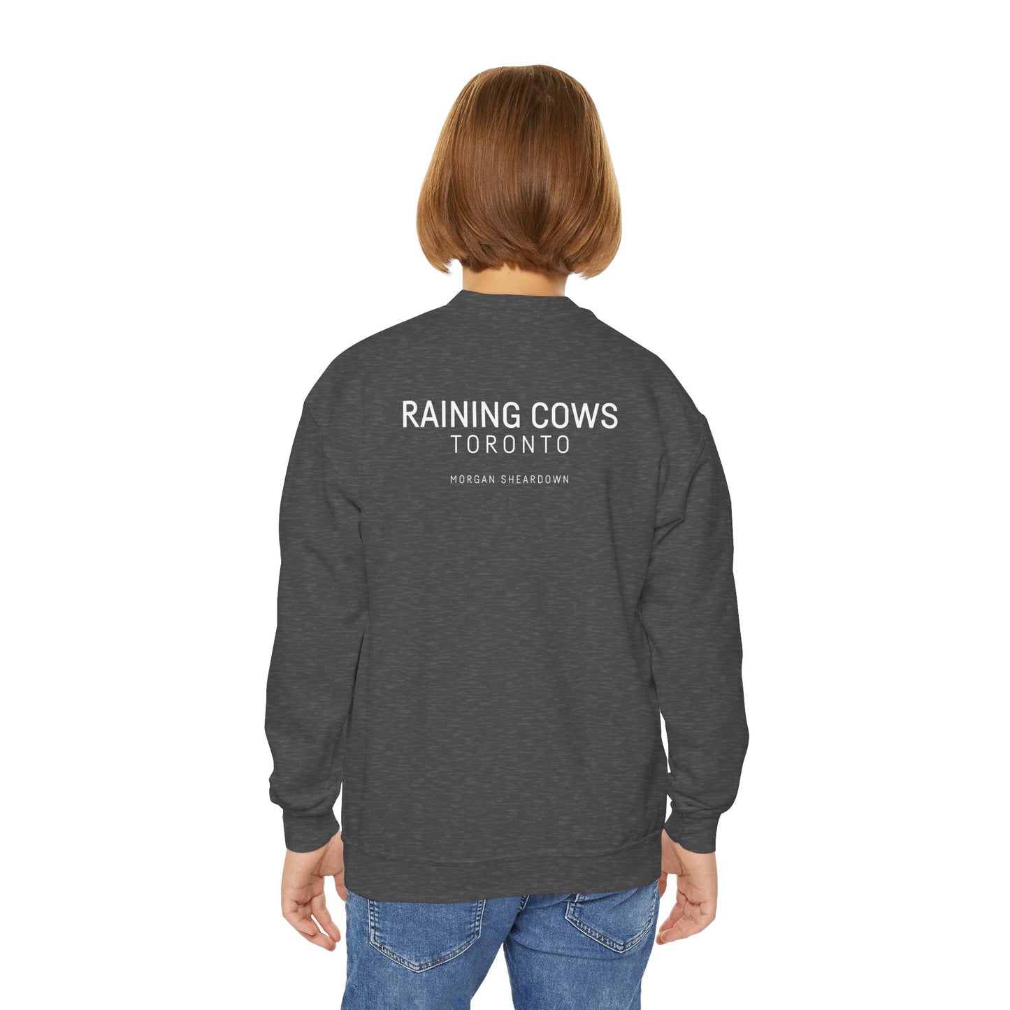 RAINING COWS "Lime Sunrise" Kids Sweatshirt