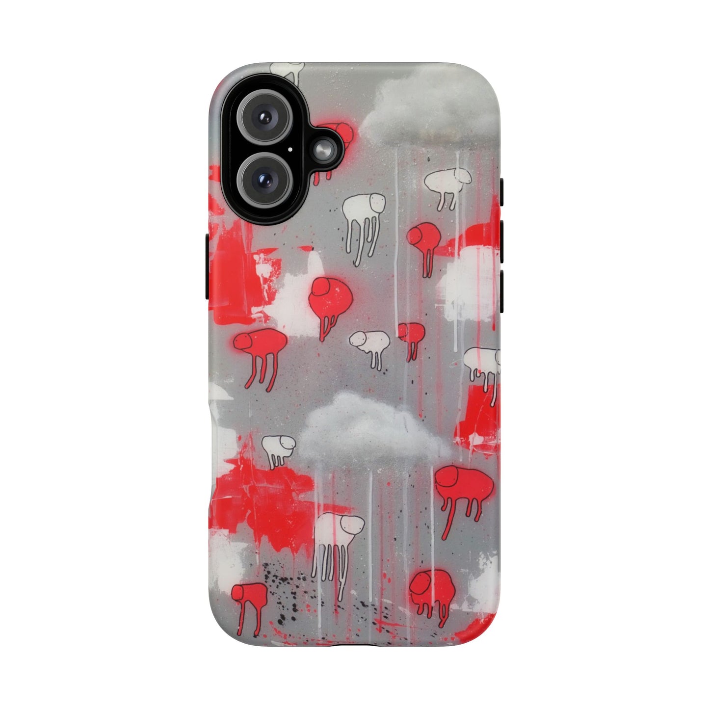 RAINING COWS "Red Falls Night" Phone Case
