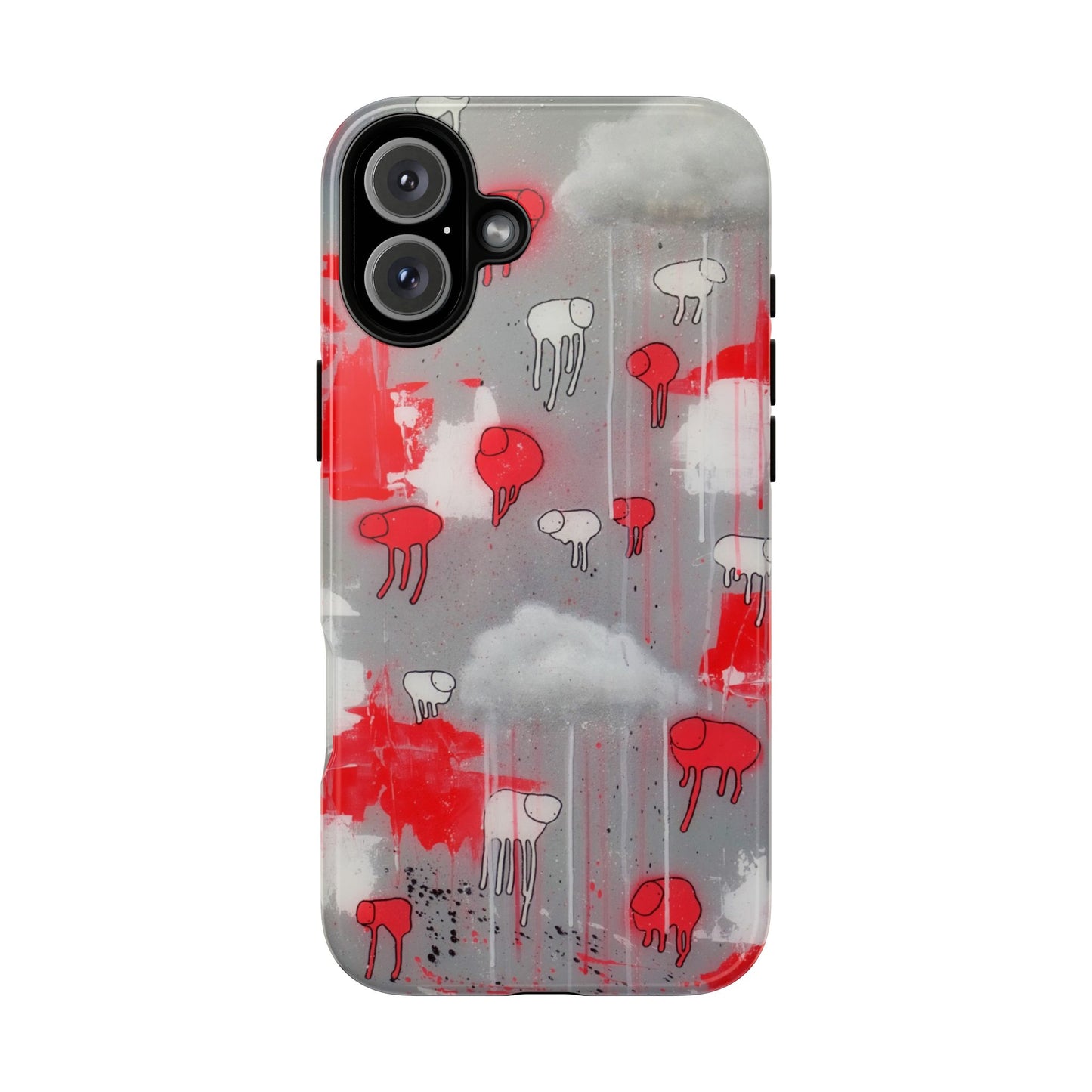 RAINING COWS "Red Falls Night" Phone Case