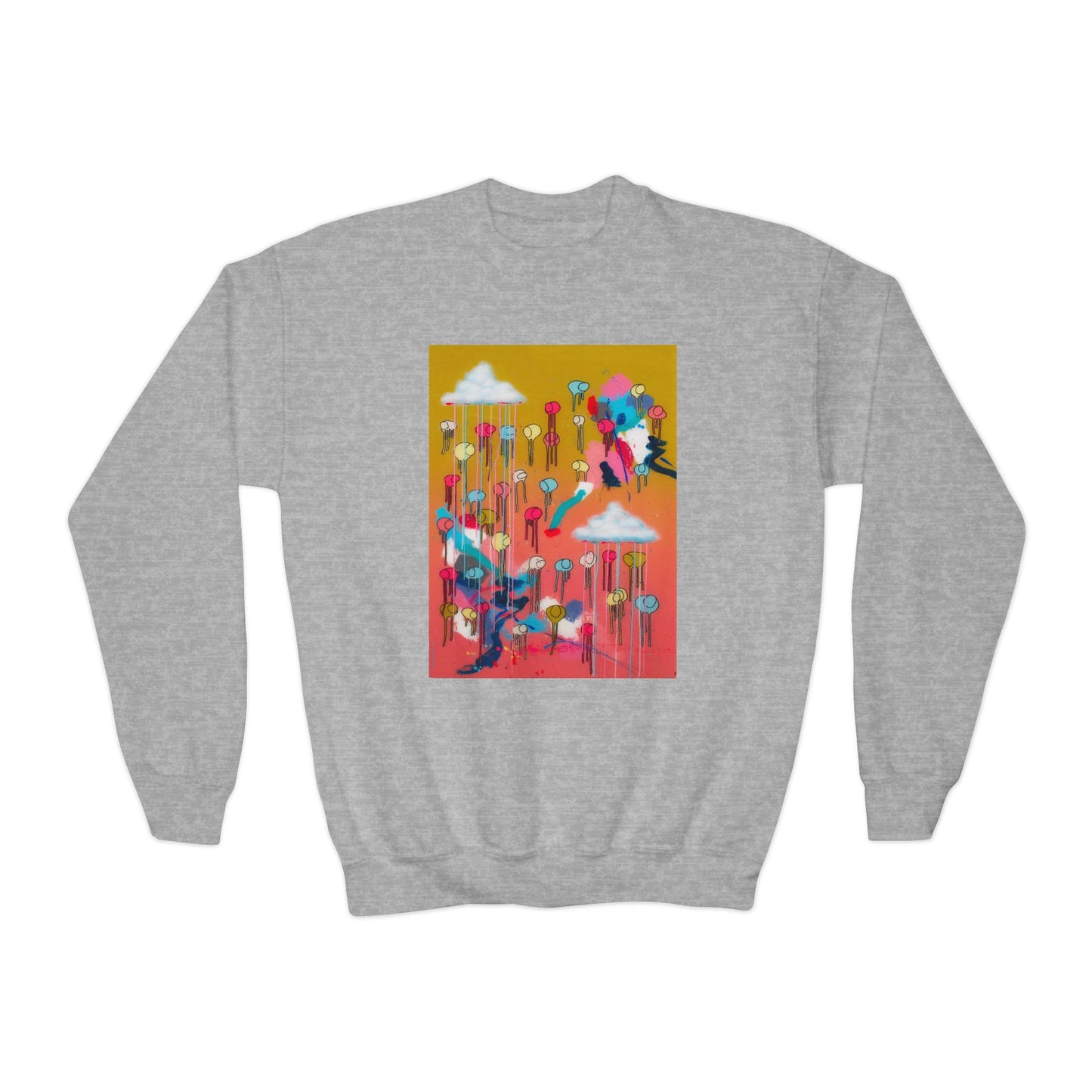 RAINING COWS "Bubble Gum Sun" Kids Sweatshirt
