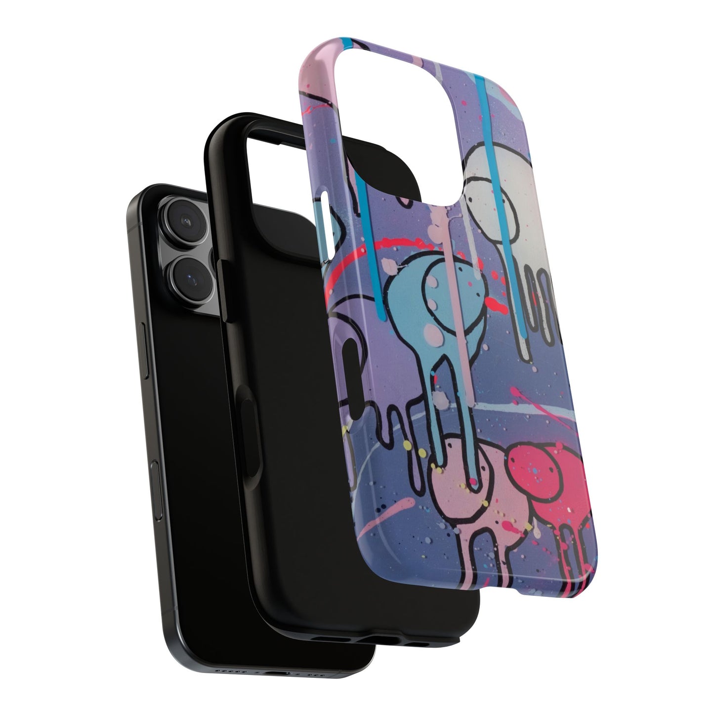 RAINING COWS "Purple Alley Streets" Phone Case