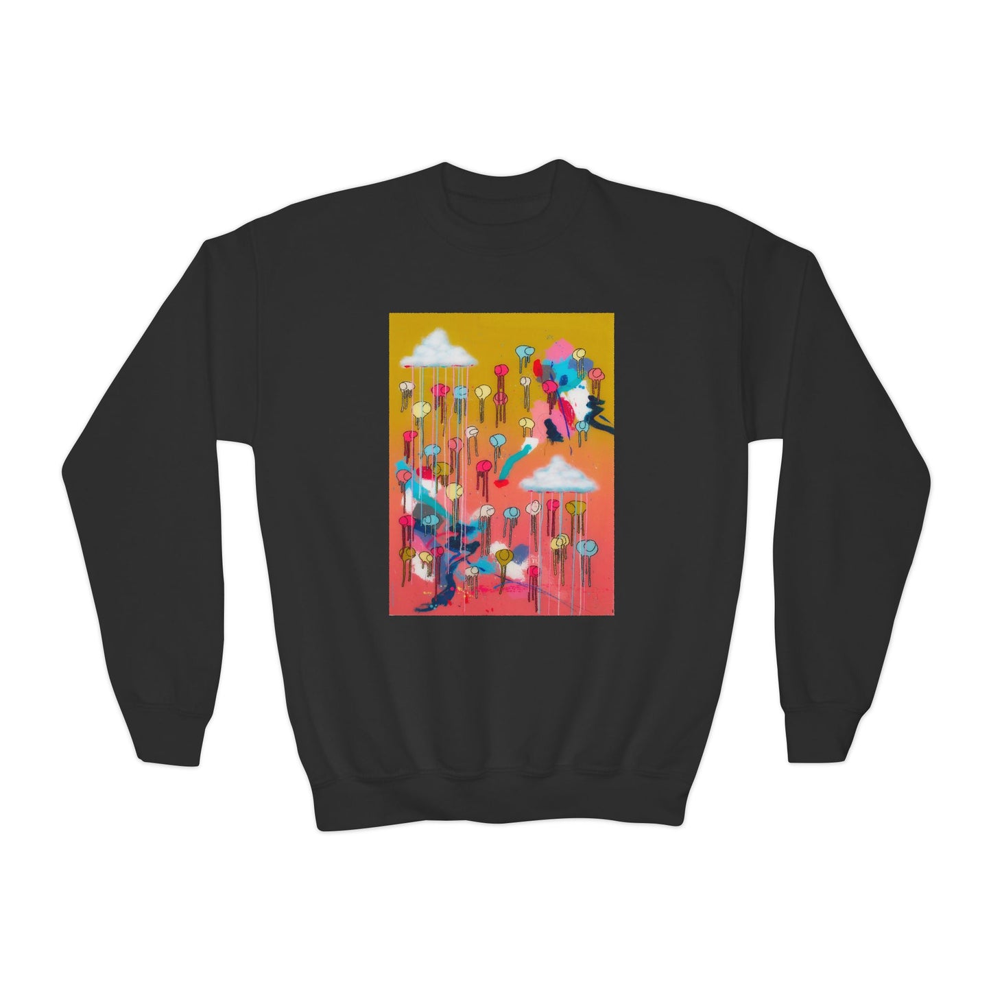 RAINING COWS "Bubble Gum Sun" Kids Sweatshirt