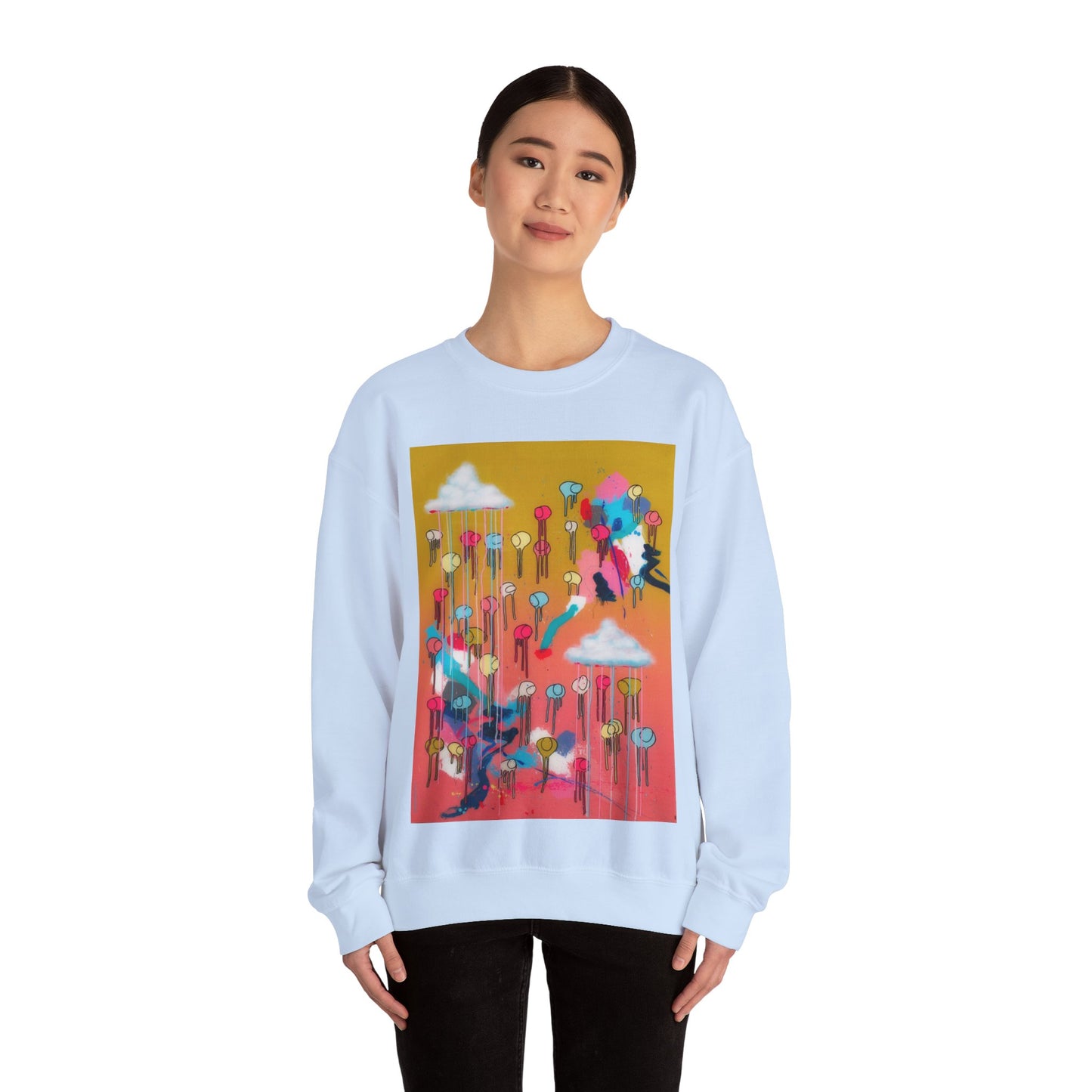 RAINING COWS "Bubble Gum Sun" Sweatshirt