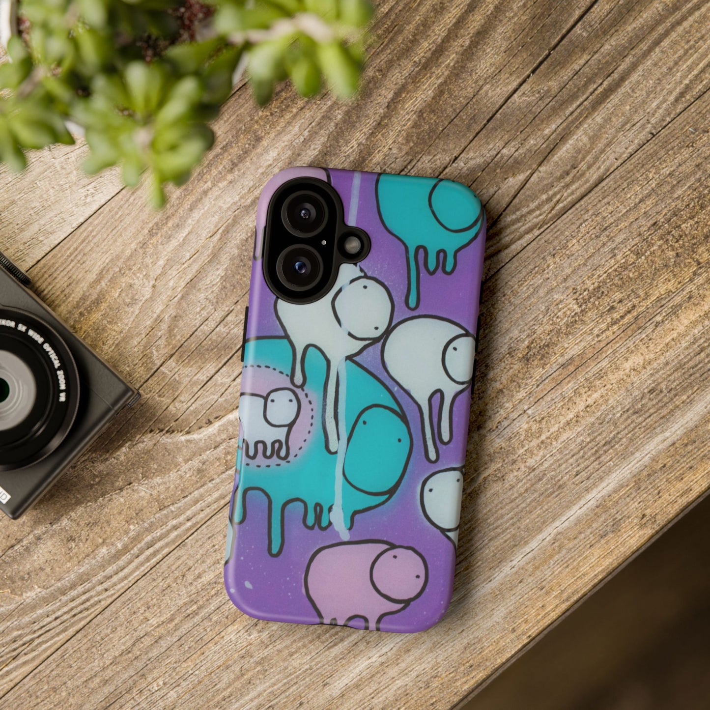 RAINING COWS "Yellow Interference" Phone Case