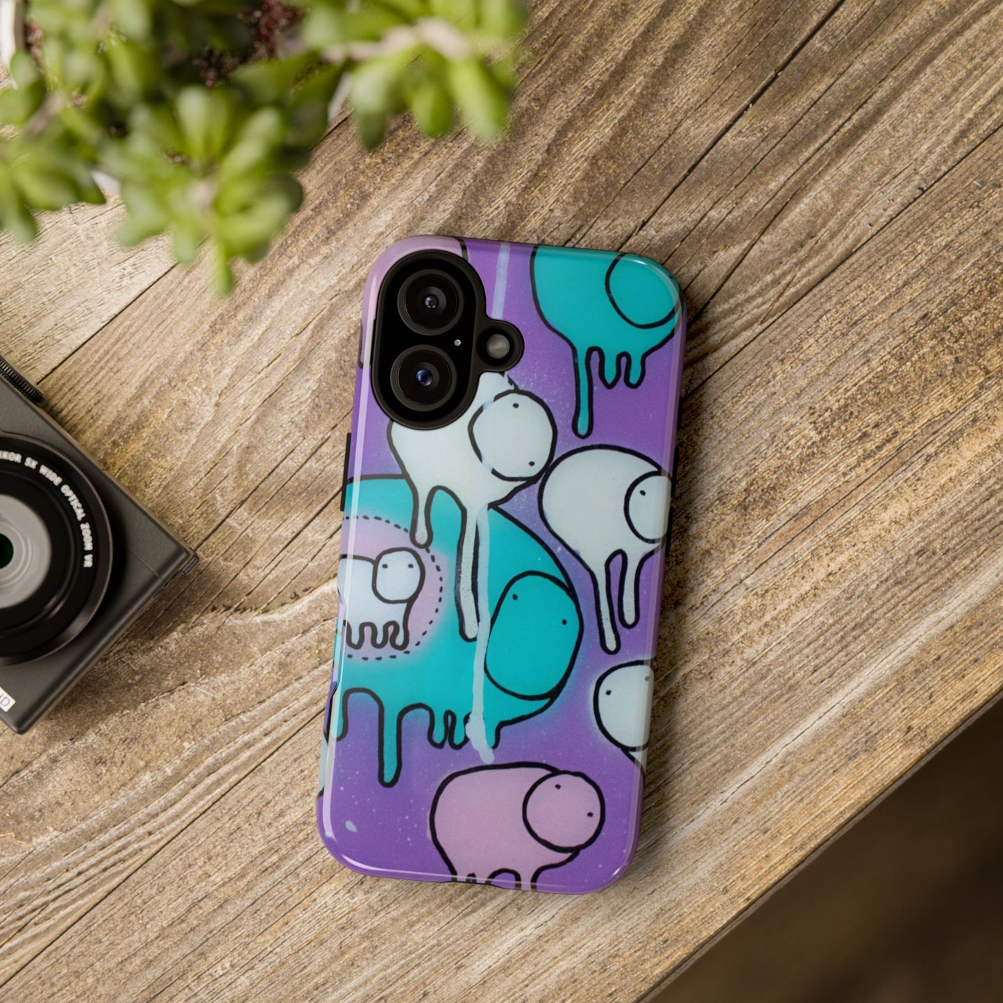 RAINING COWS "Yellow Interference" Phone Case