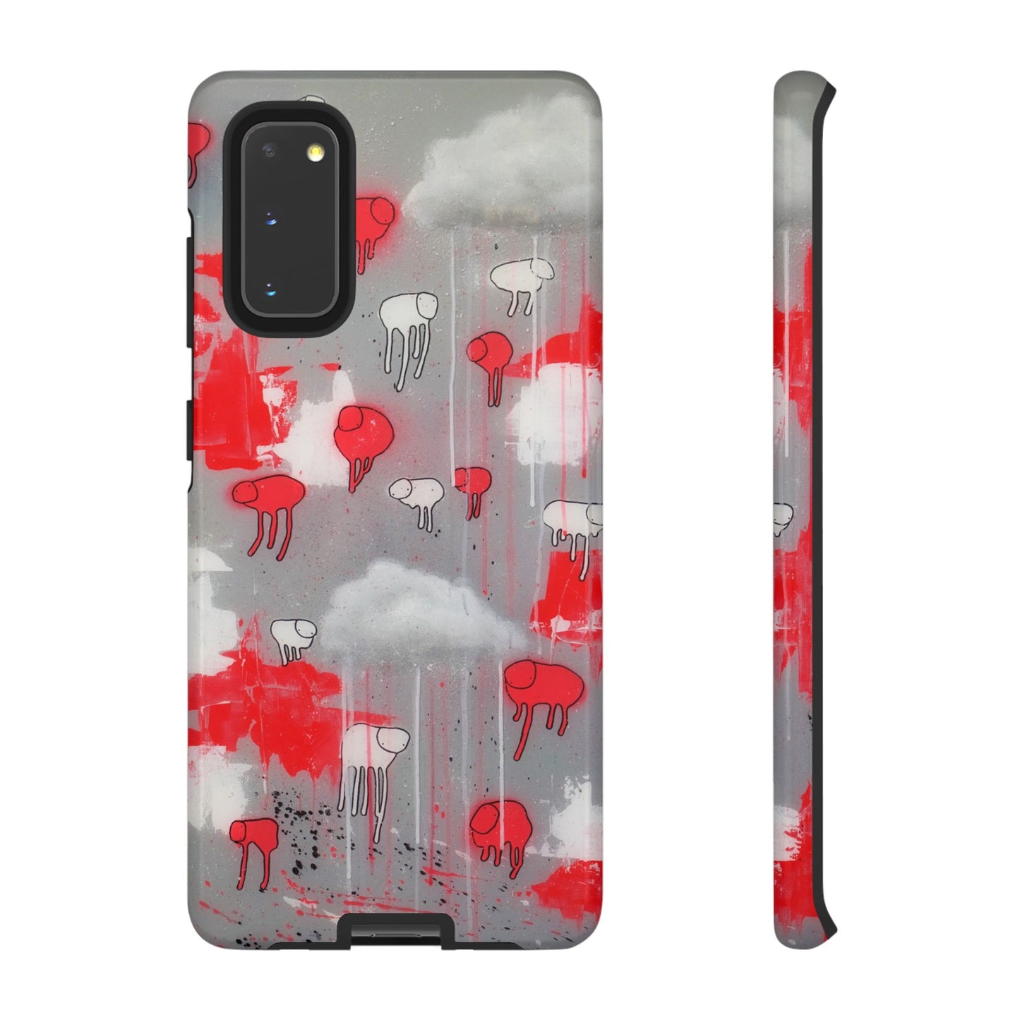 RAINING COWS "Red Falls Night" Phone Case