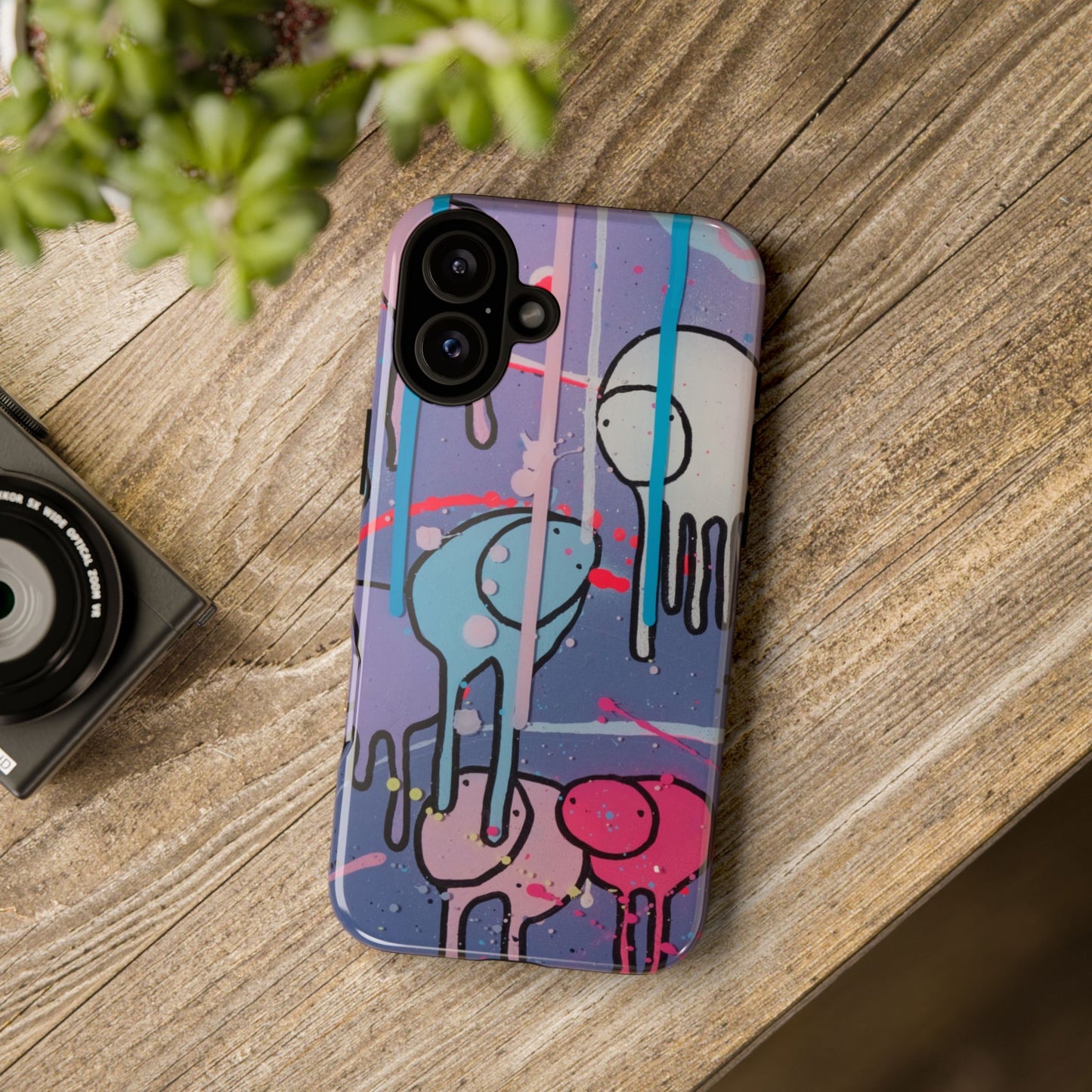 RAINING COWS "Purple Alley Streets" Phone Case