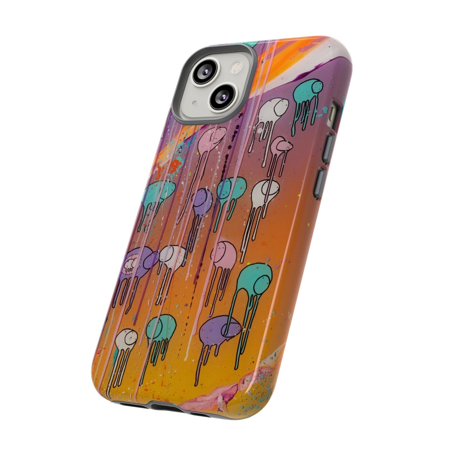 RAINING COWS "Purple Sunset with a Yellow Twist" Phone Case