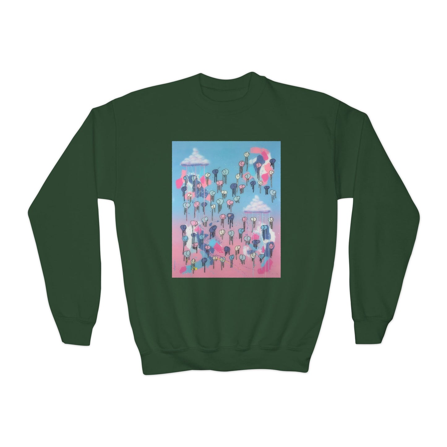 RAINING COWS "Sky Blossom" Kids Sweatshirt