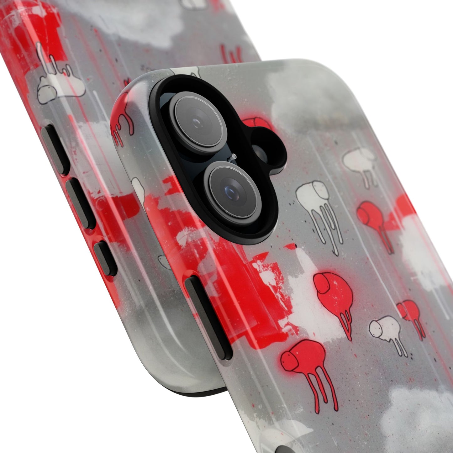 RAINING COWS "Red Falls Night" Phone Case