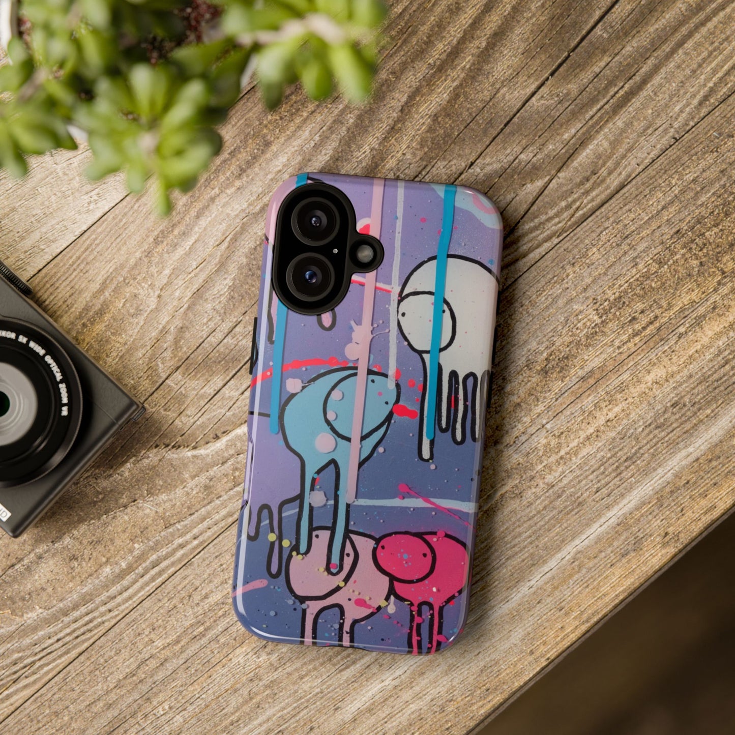 RAINING COWS "Purple Alley Streets" Phone Case