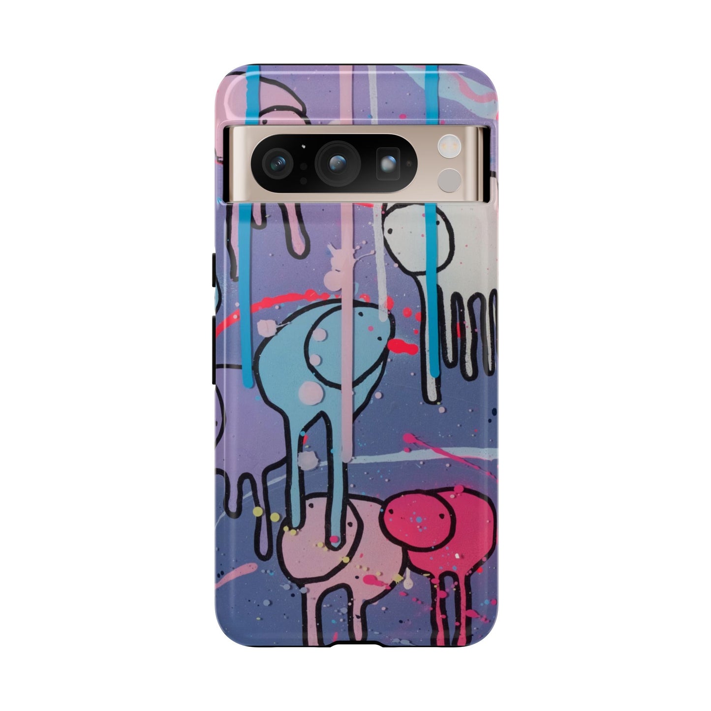RAINING COWS "Purple Alley Streets" Phone Case