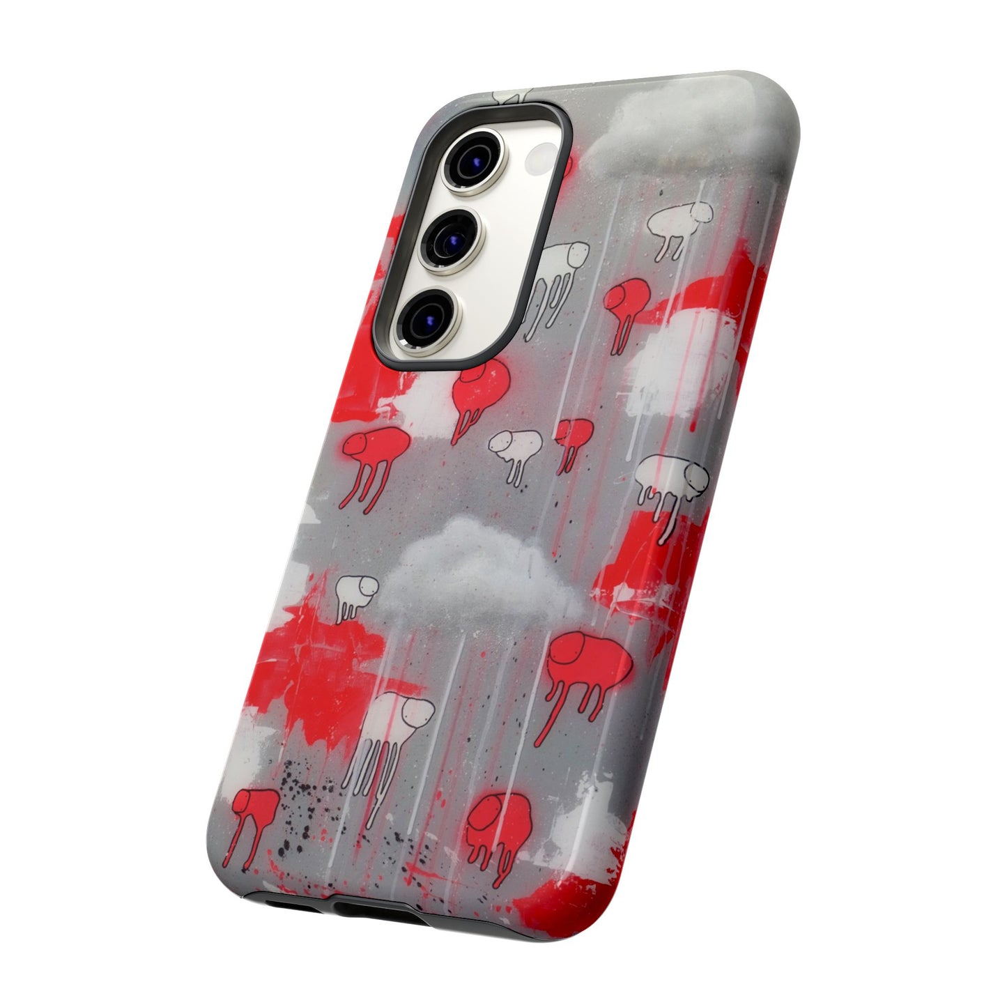 RAINING COWS "Red Falls Night" Phone Case