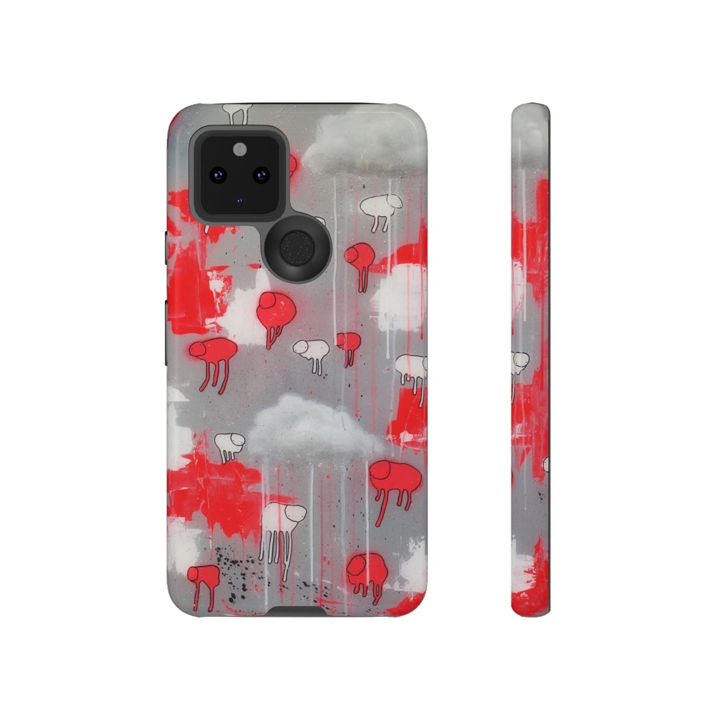 RAINING COWS "Red Falls Night" Phone Case