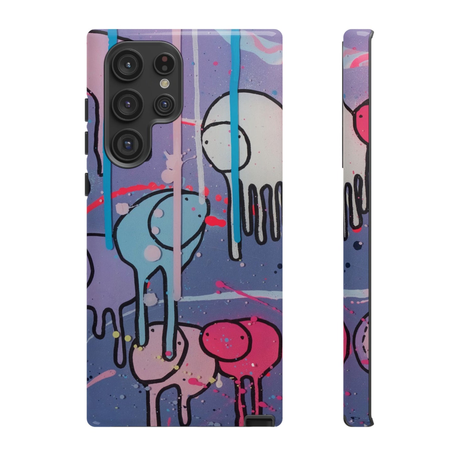 RAINING COWS "Purple Alley Streets" Phone Case