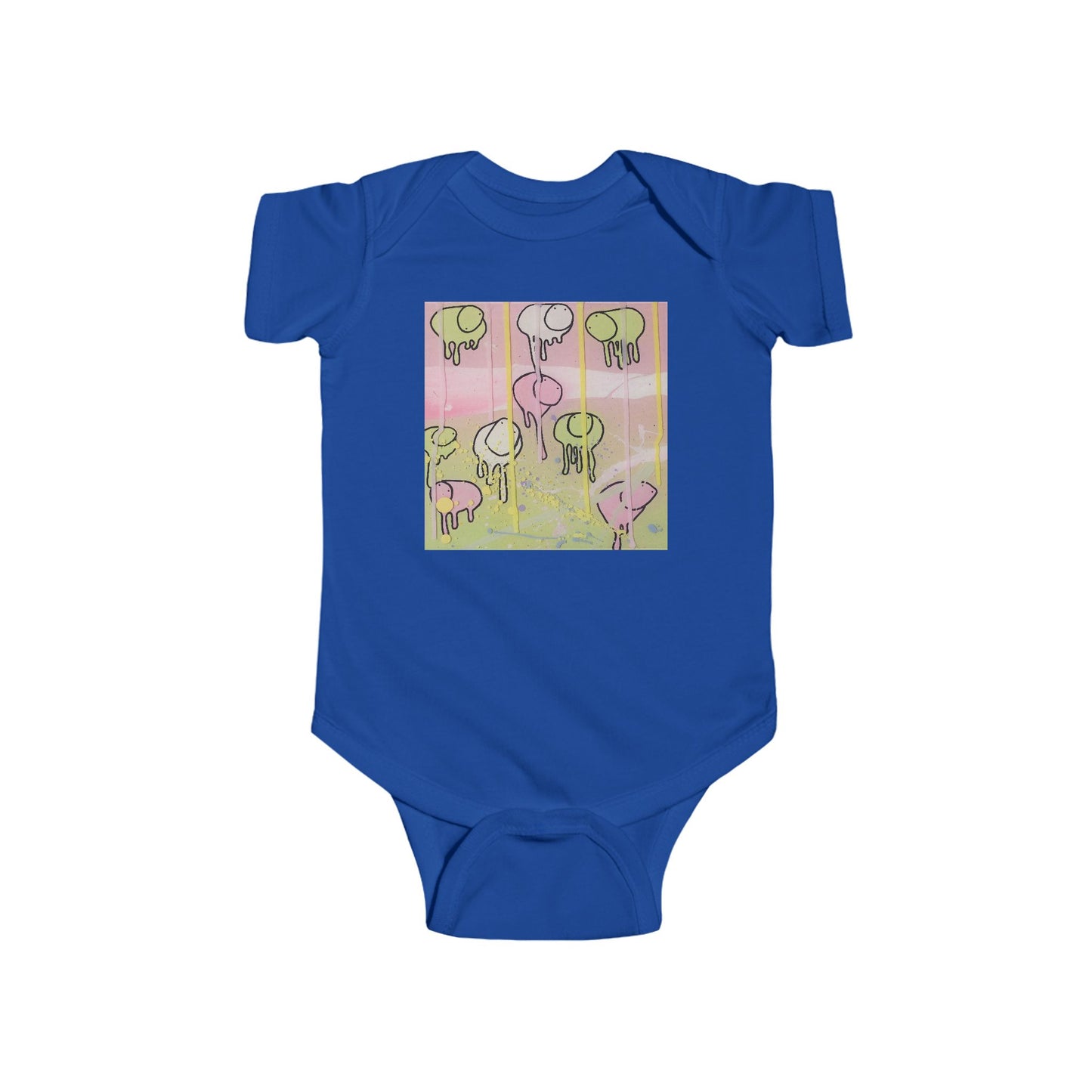 RAINING COWS "Camouflage Lightning" Baby Onesie