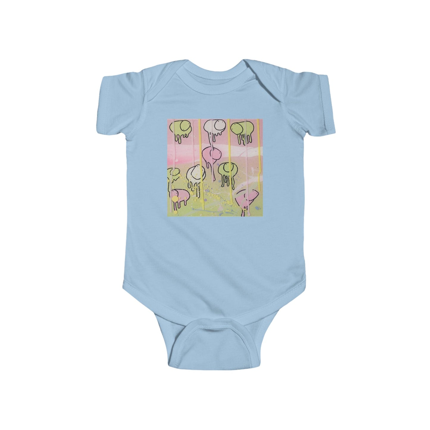 RAINING COWS "Camouflage Lightning" Baby Onesie