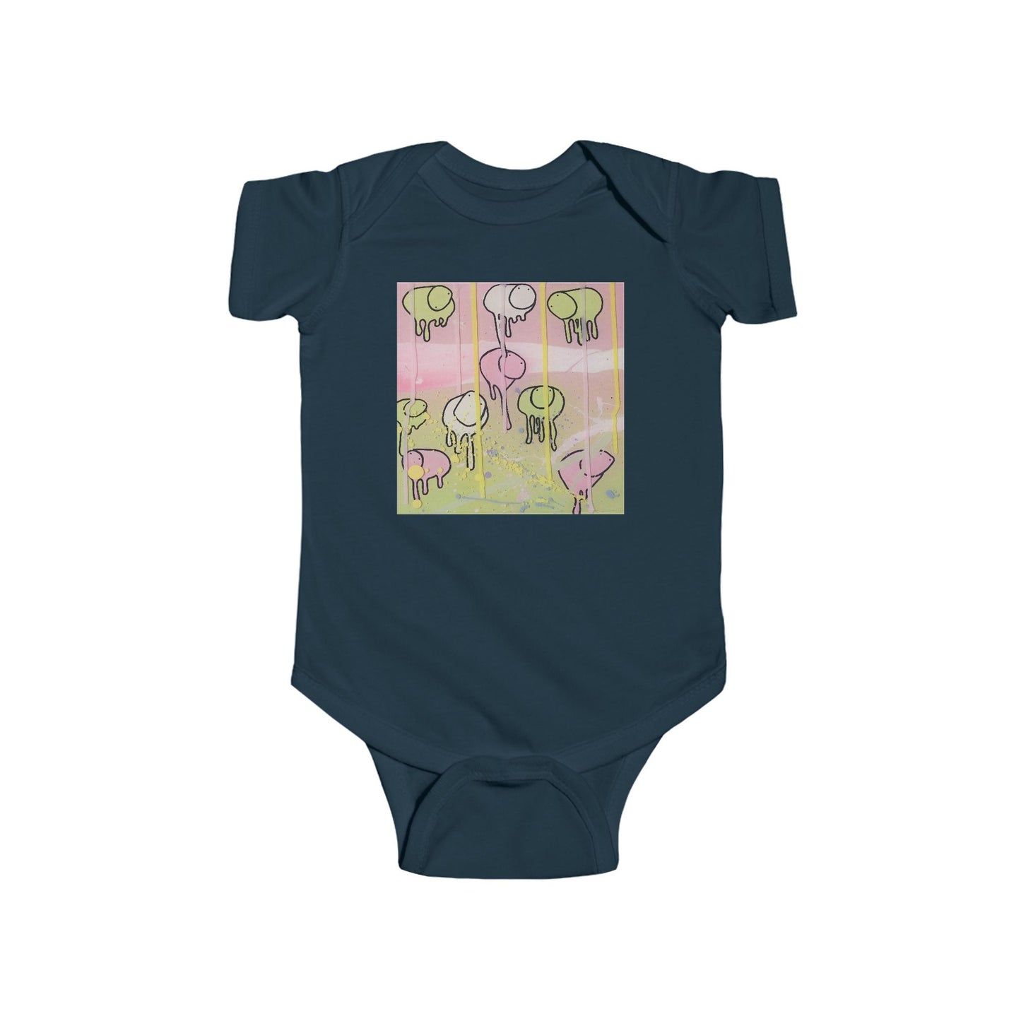 RAINING COWS "Camouflage Lightning" Baby Onesie