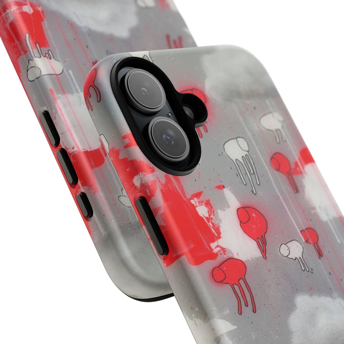 RAINING COWS "Red Falls Night" Phone Case