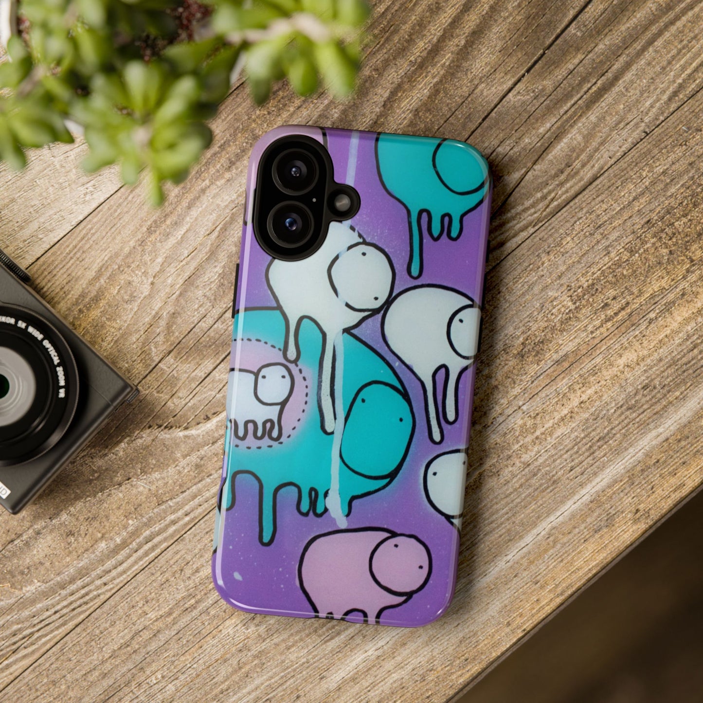 RAINING COWS "Yellow Interference" Phone Case