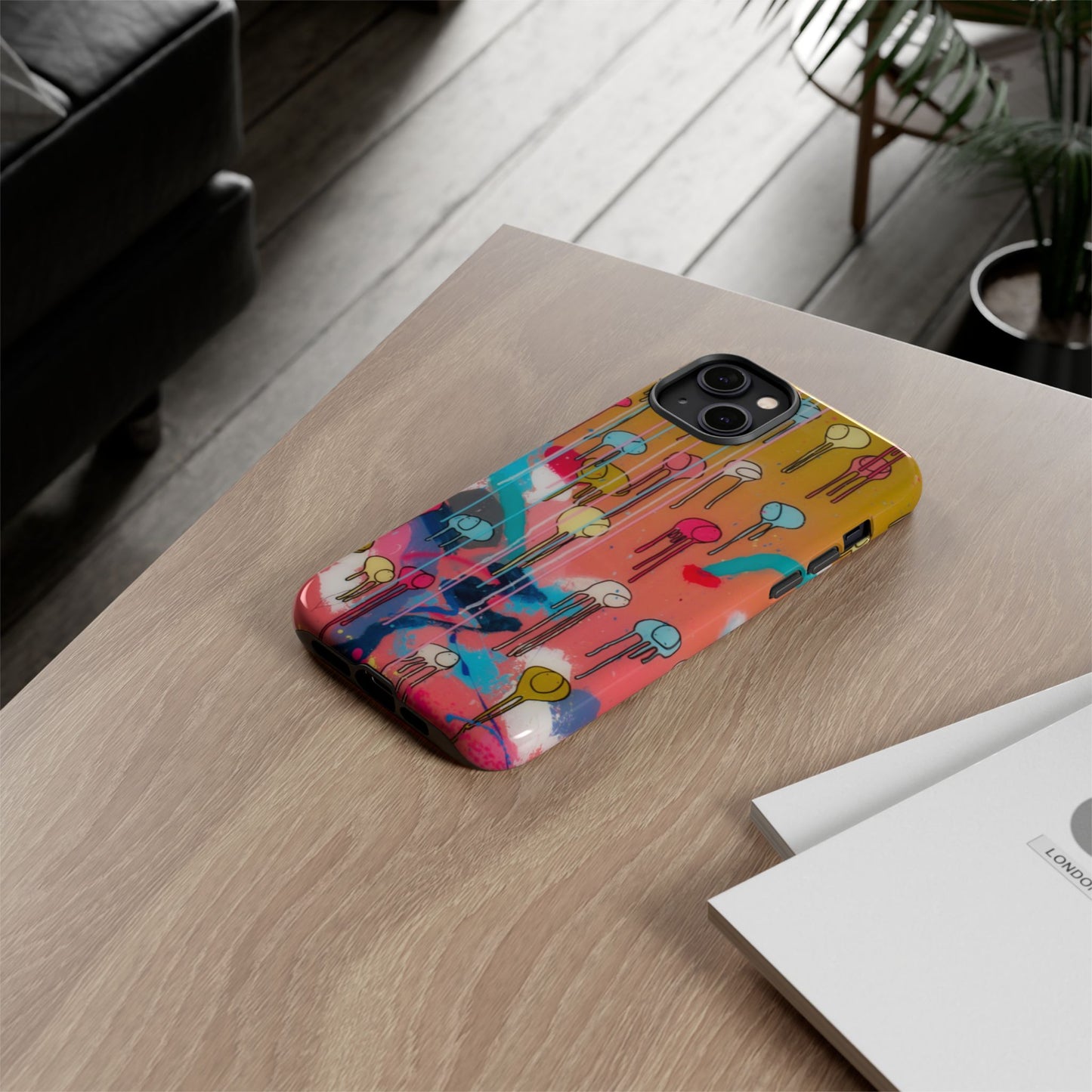 RAINING COWS "Bubble Gum Sun" Phone Case