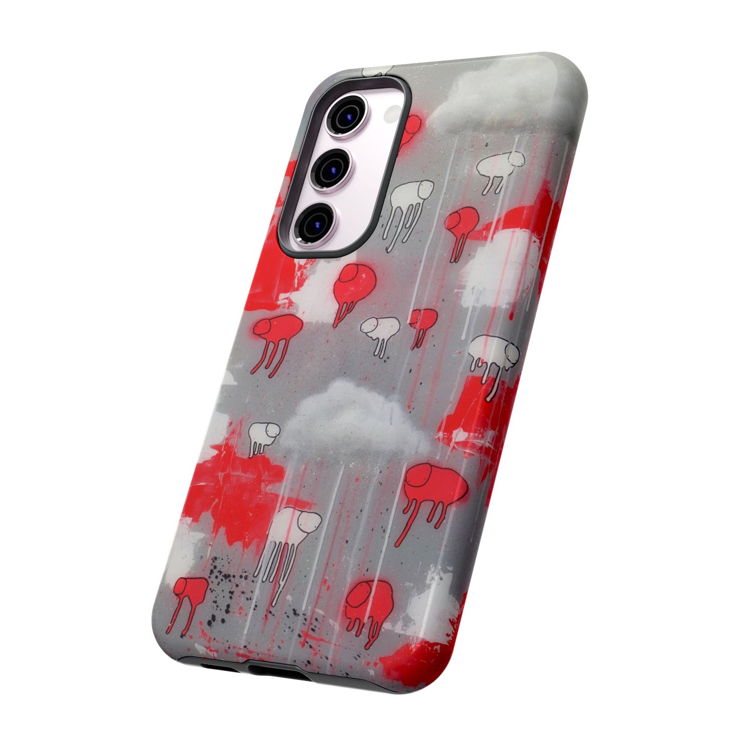 RAINING COWS "Red Falls Night" Phone Case
