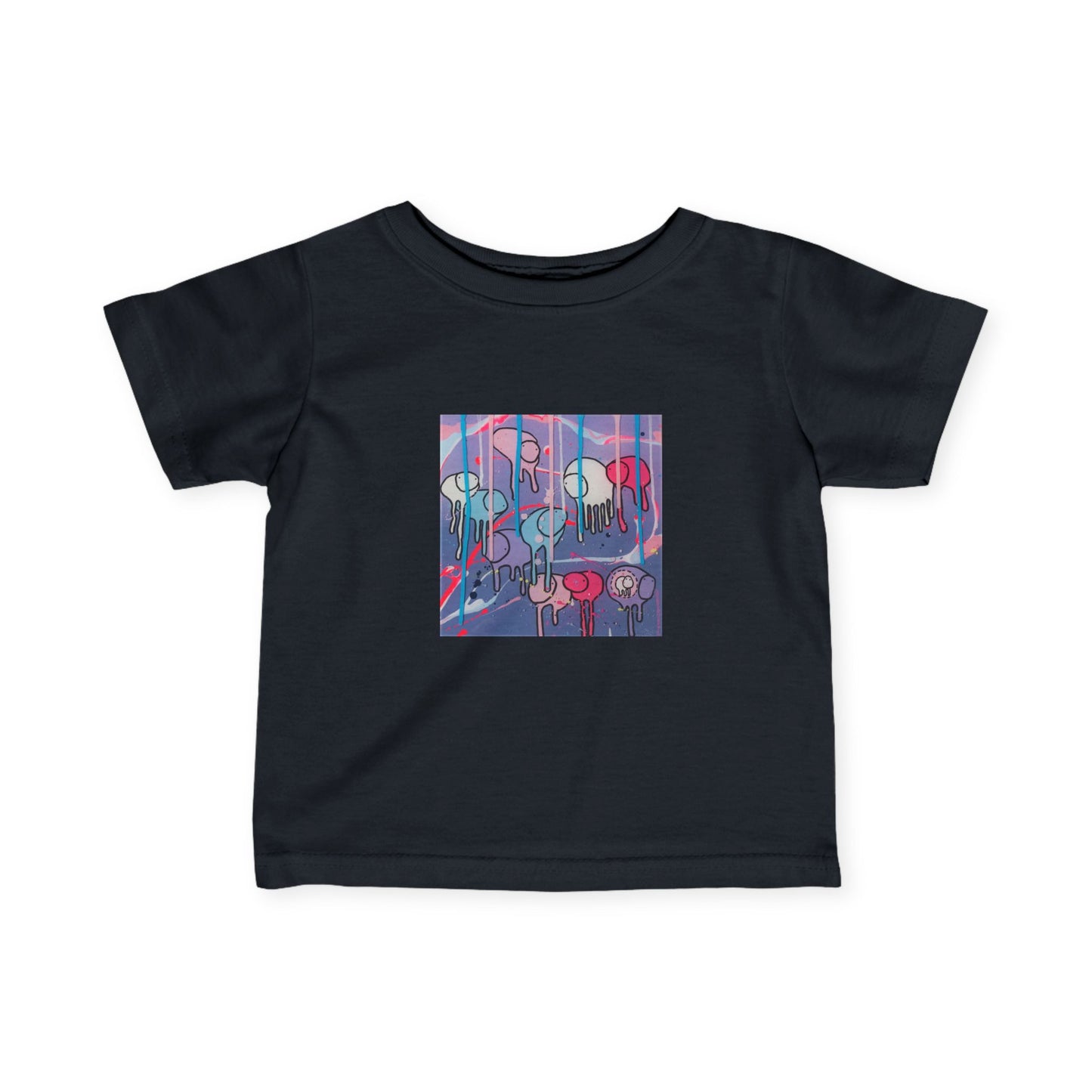 RAINING COWS "Purple Alley Lights" Infant Tee