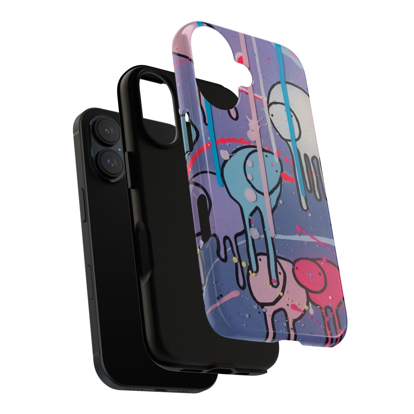 RAINING COWS "Purple Alley Streets" Phone Case