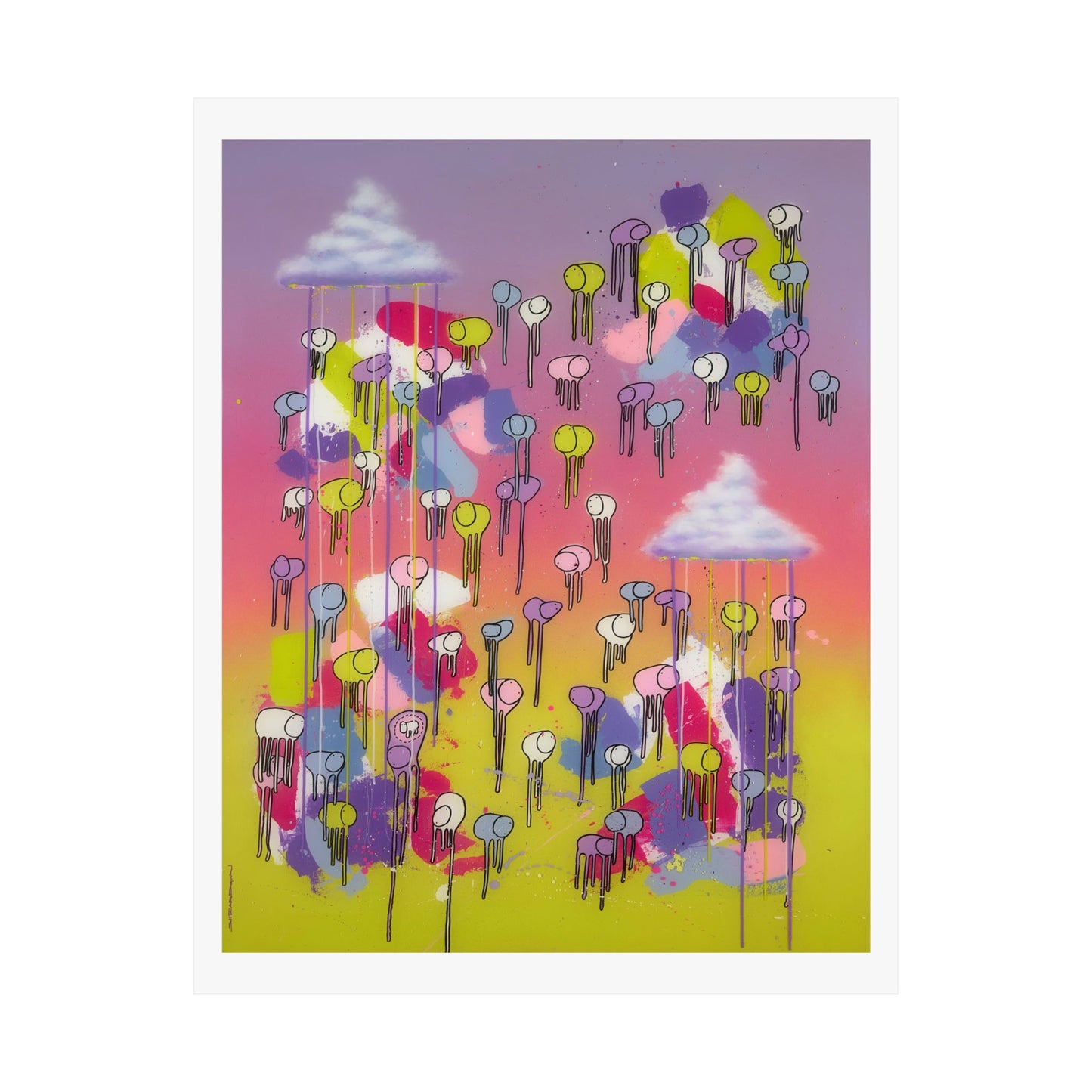 RAINING COWS "Mystical Showers" Print