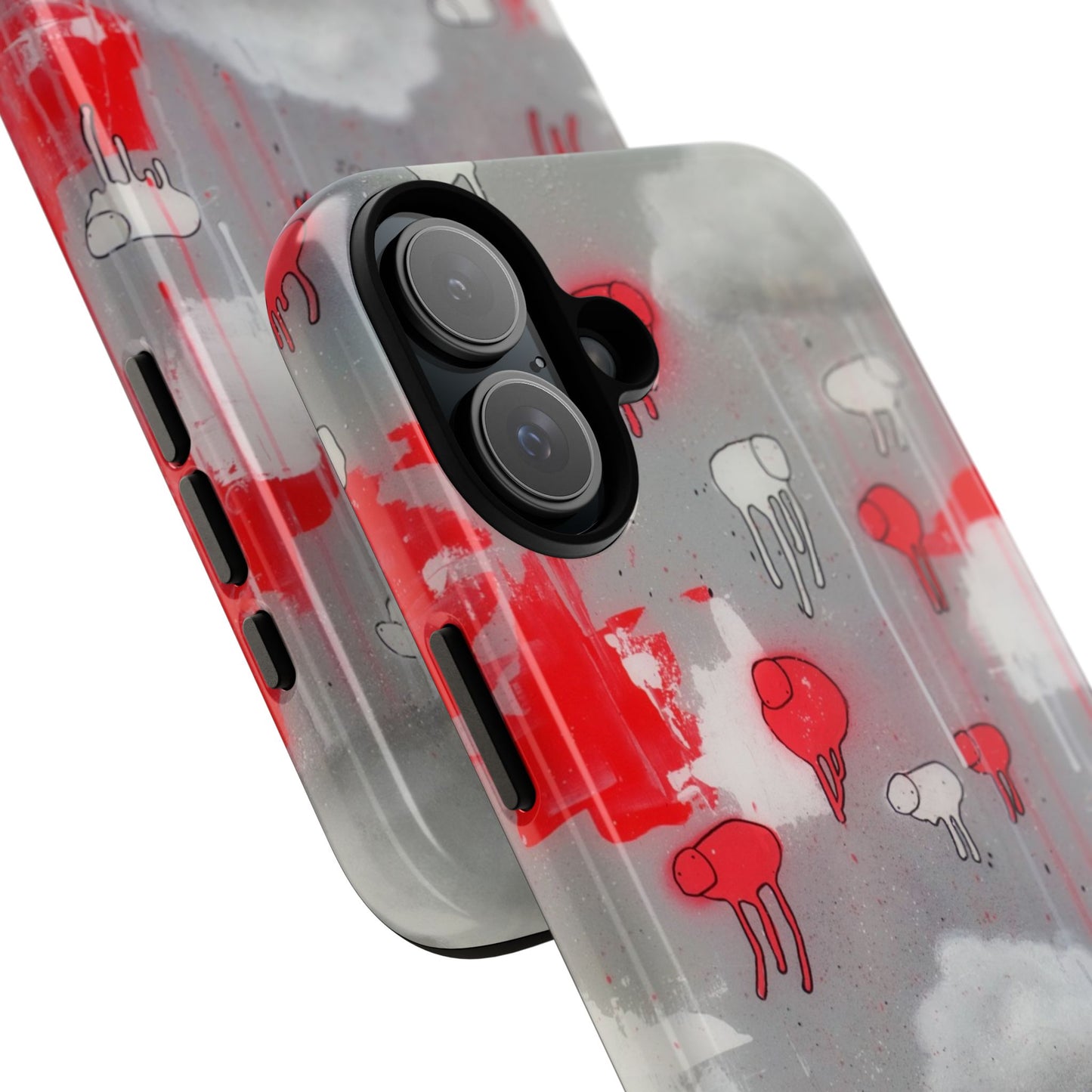 RAINING COWS "Red Falls Night" Phone Case