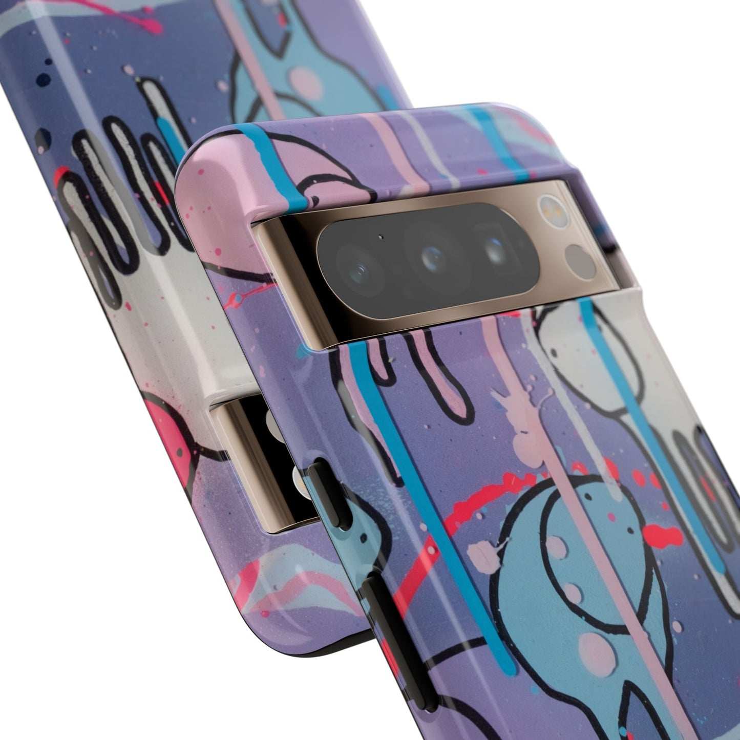 RAINING COWS "Purple Alley Streets" Phone Case