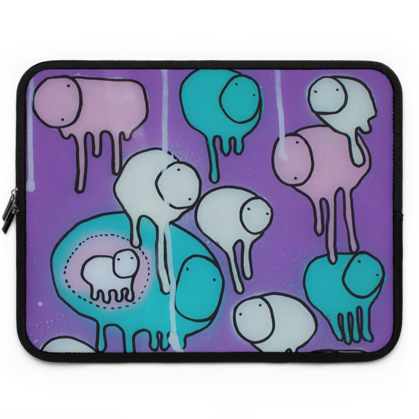 RAINING COWS "Yellow Interference" Laptop Sleeve