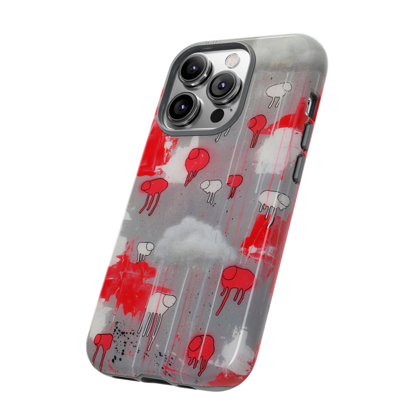 RAINING COWS "Red Falls Night" Phone Case
