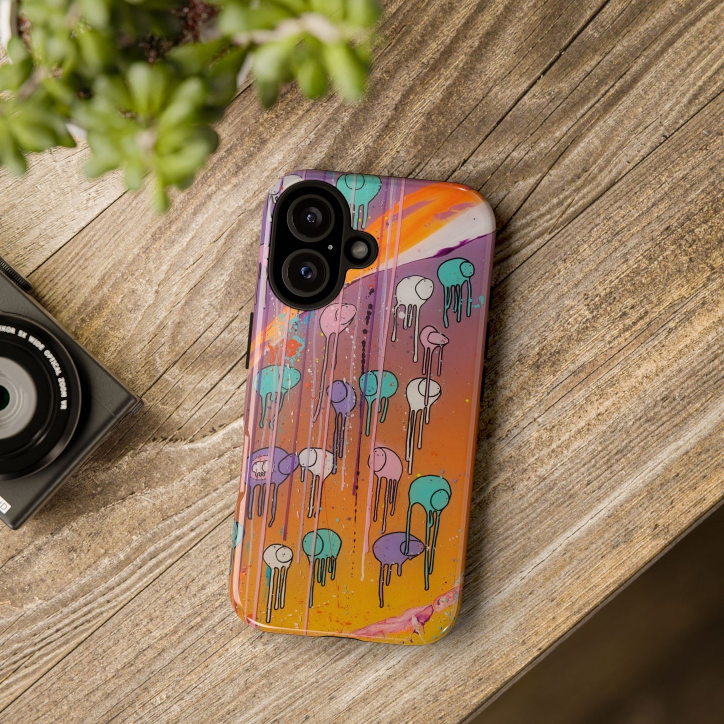 RAINING COWS "Purple Sunset with a Yellow Twist" Phone Case