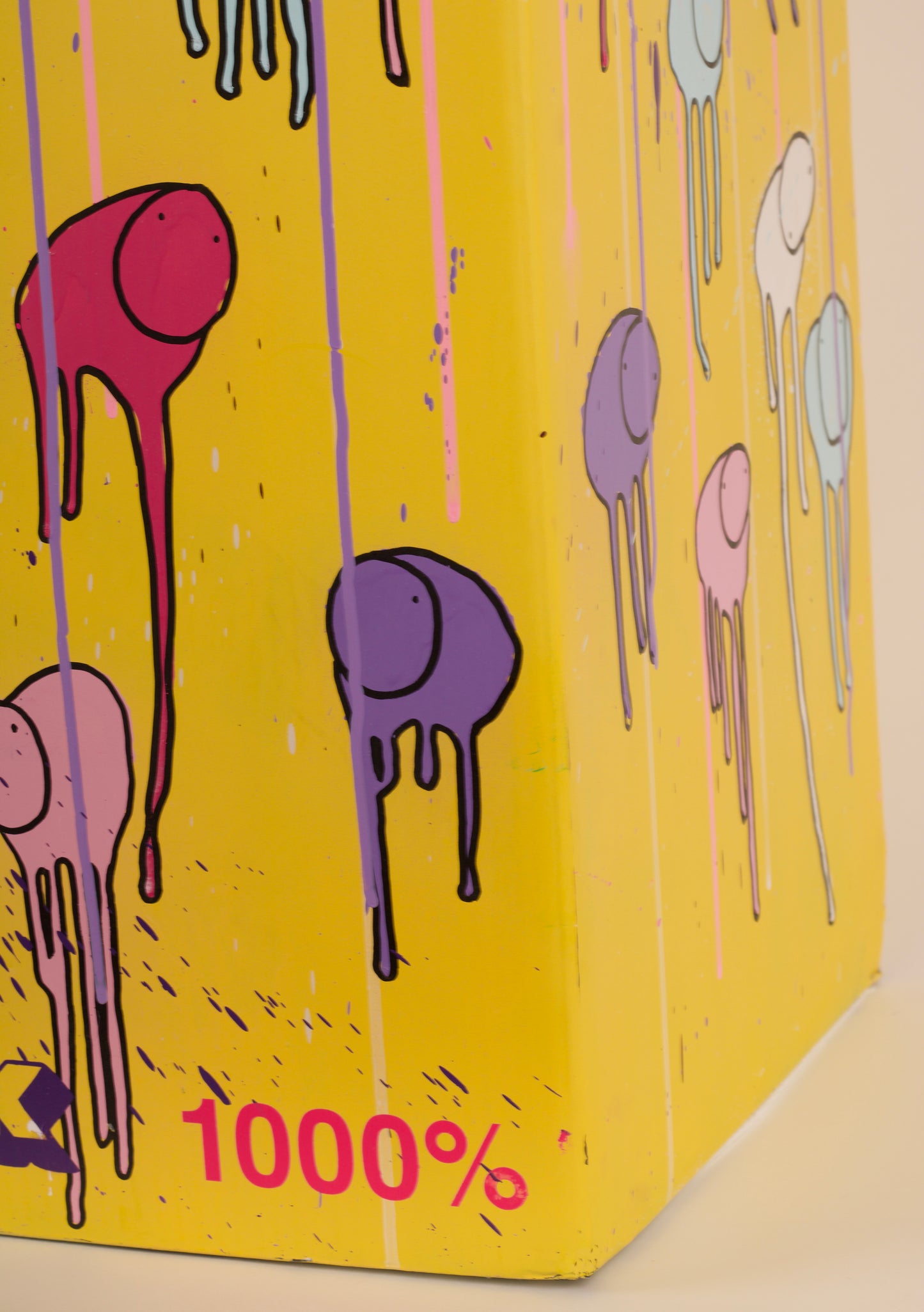 RAINING COWS X BE@RBRICK 1000% (Yellow)