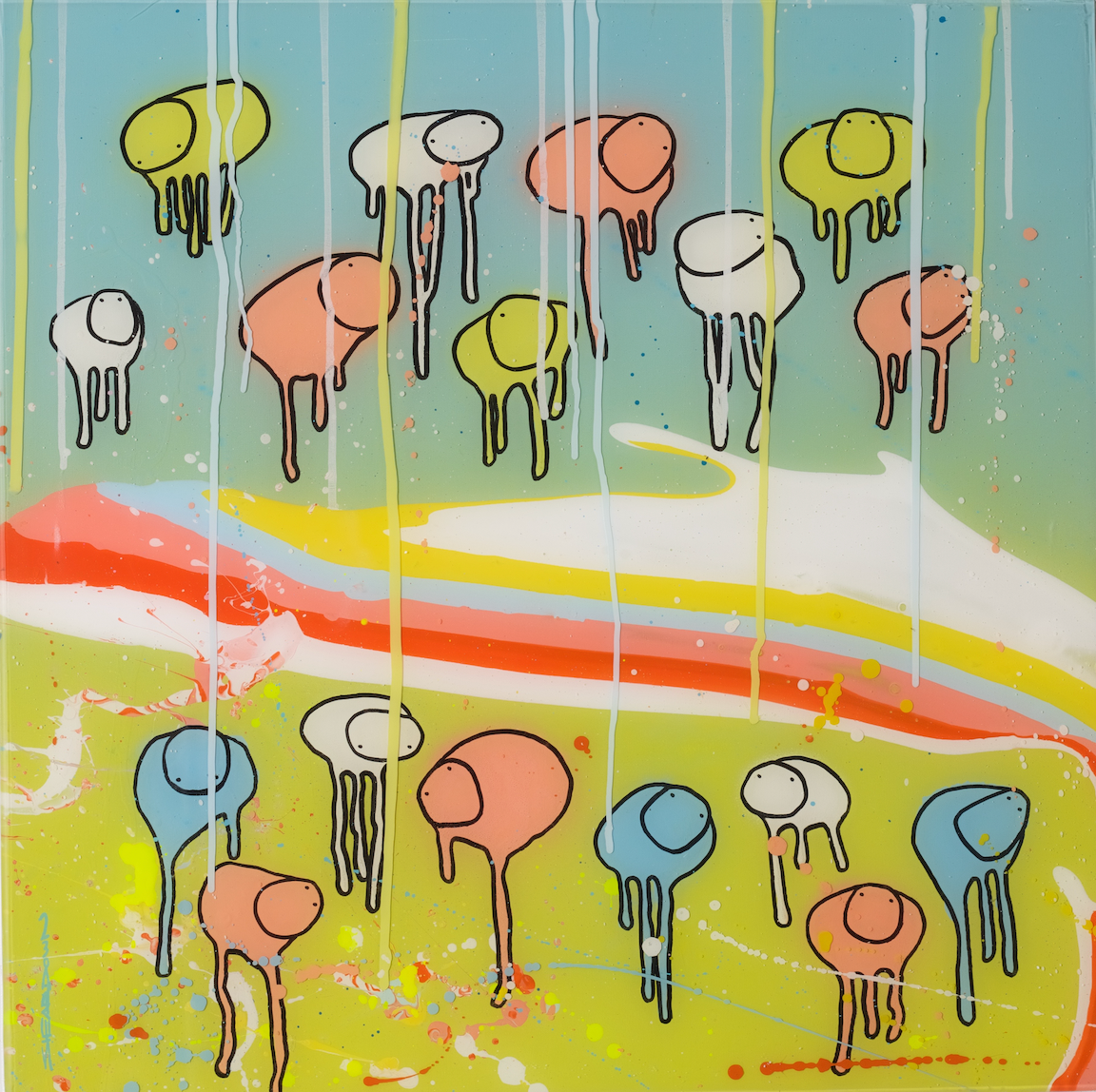 RAINING COWS Three Leaf Clover By Morgan Sheardown Toronto Artist