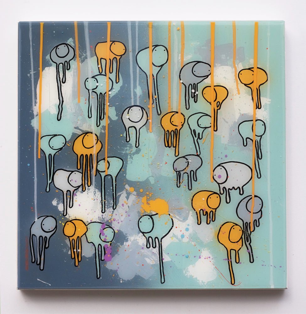RAINING COWS "Dark Wind" 20"X20"