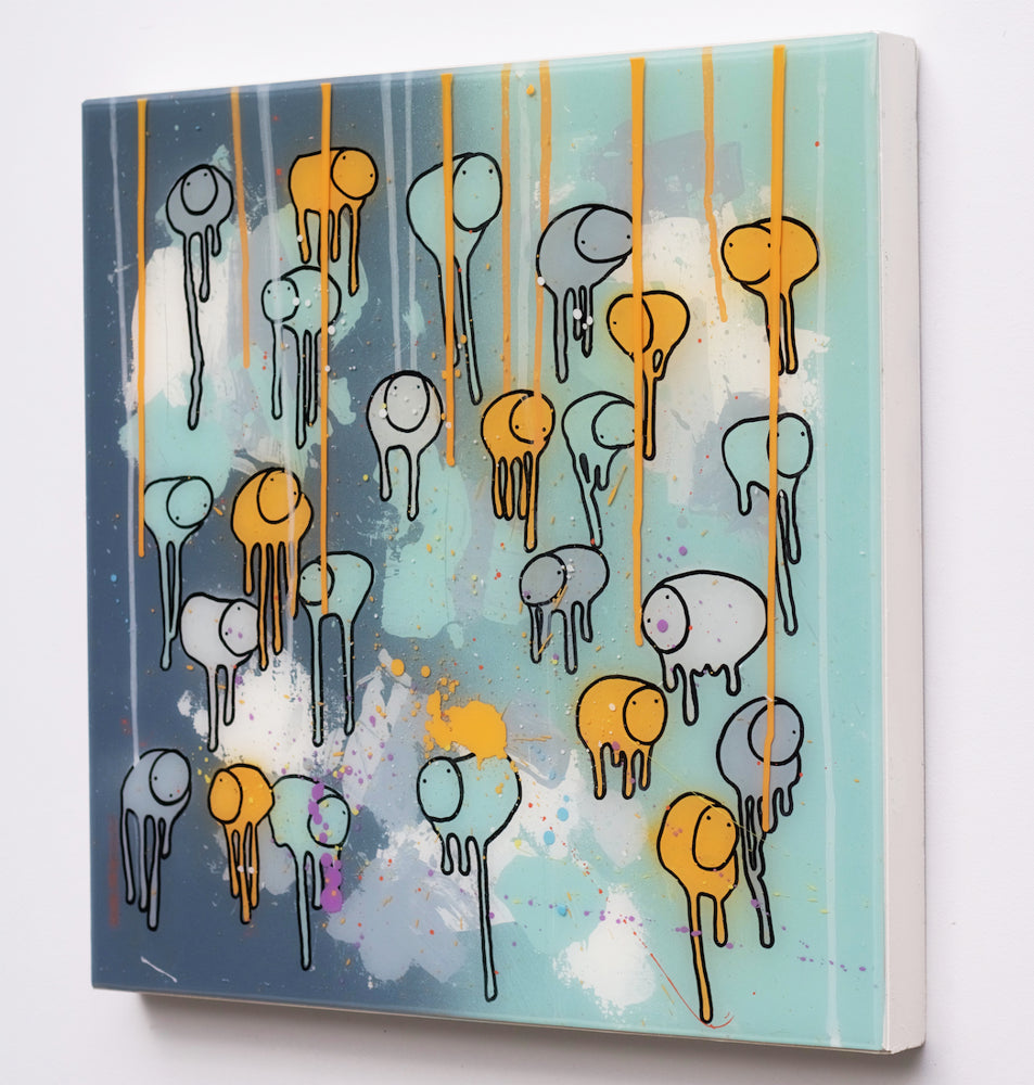 RAINING COWS "Dark Wind" 20"X20"