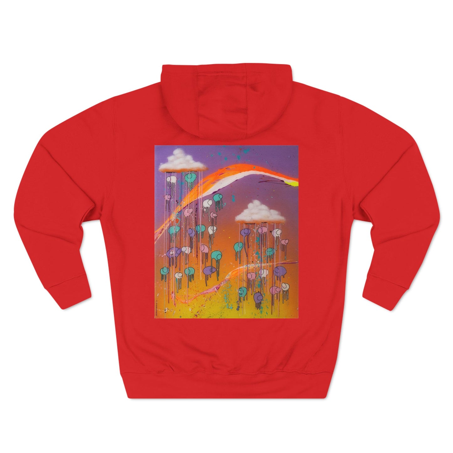 RAINING COWS "Purple Sunset with a Yellow Twist" Hoodie